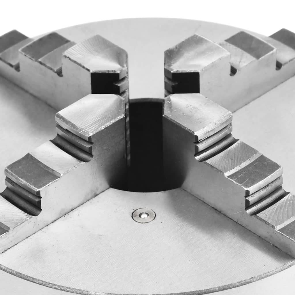vidaXL 4-Backen-Drehfutter Selbstzentrierend 200 mm Stahl