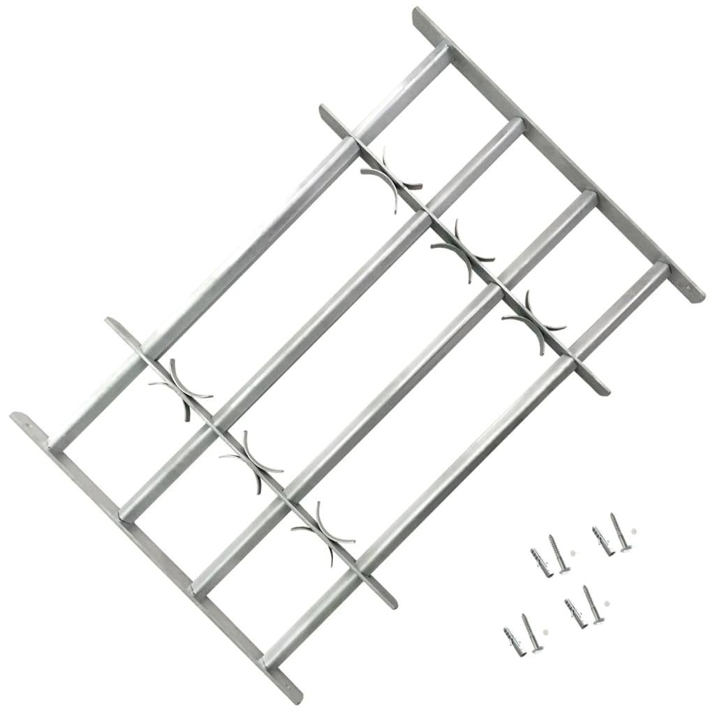 vidaXL Fenstergitter Verstellbar für Fenster 2 Stk. 1000-1500 mm