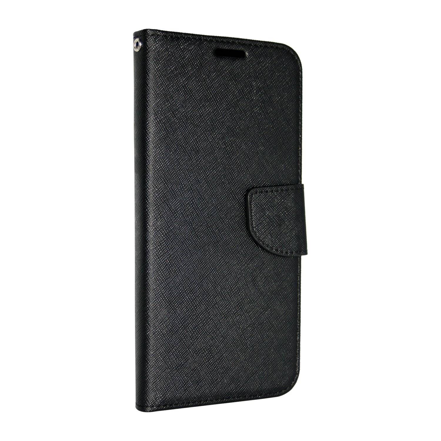 Buch Tasche "Fancy" kompatibel mit XIAOMI MI 11 ULTRA Handy Hülle Schutzhülle mit Standfunktion, Kartenfach Schwarz