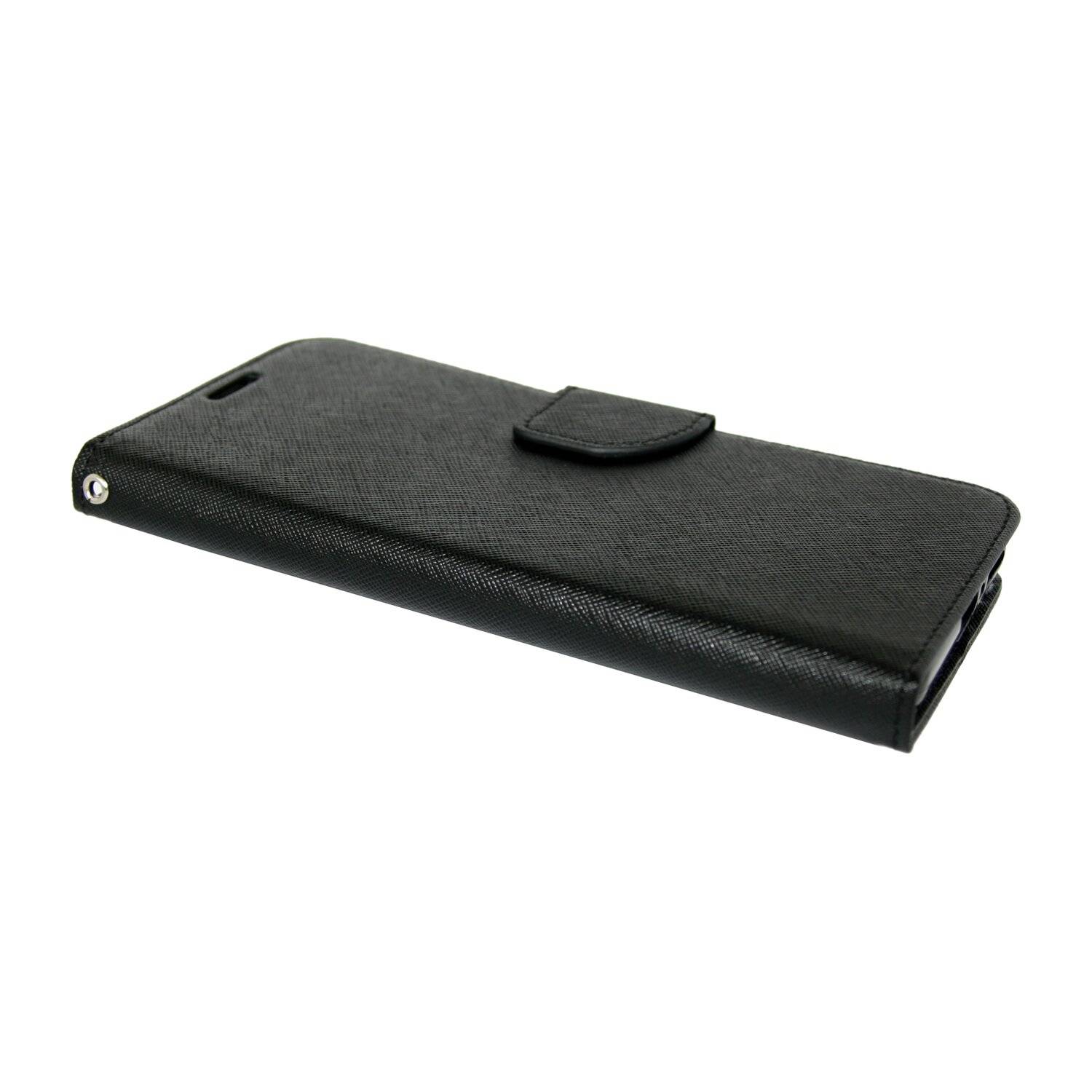 Buch Tasche "Fancy" kompatibel mit XIAOMI MI 11 PRO Handy Hülle Schutzhülle mit Standfunktion, Kartenfach Schwarz