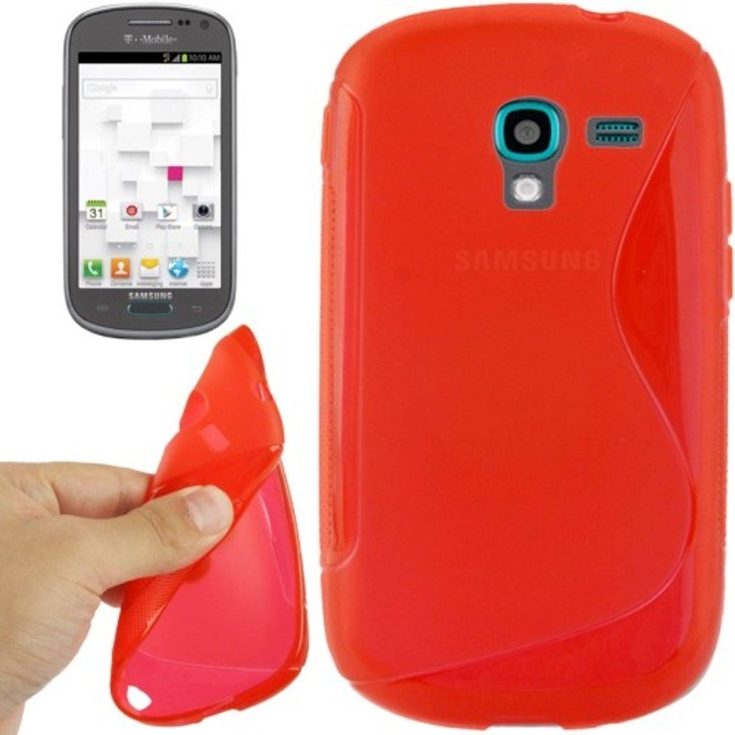 Samsung Galaxy Exhibit T599 Handyhülle Backcover Rosa