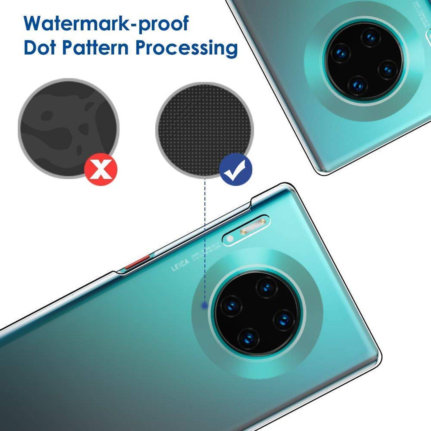 Huawei Mate 30 Pro Handyhülle Ultra Dünn Bumper Backcover Transparent