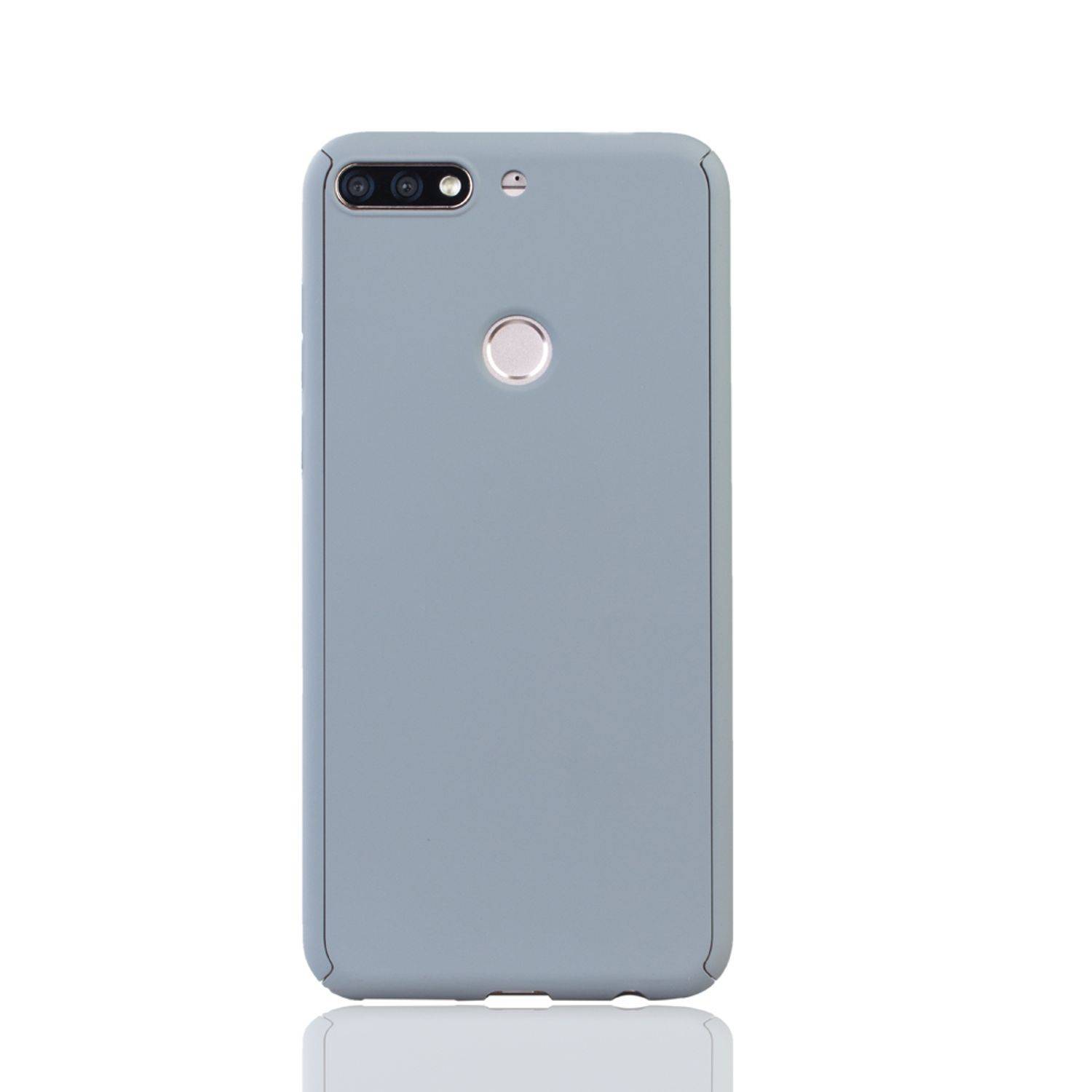 Huawei Honor 7C Handyhülle 360 Grad Schutz Full Cover Grau