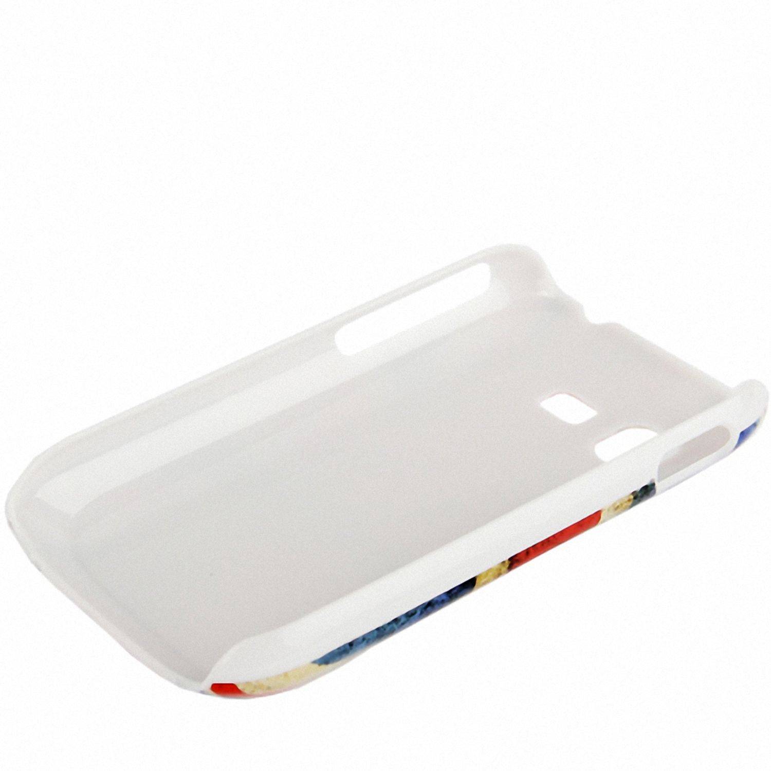 Samsung S5300 Handyhülle Backcover Schwarz