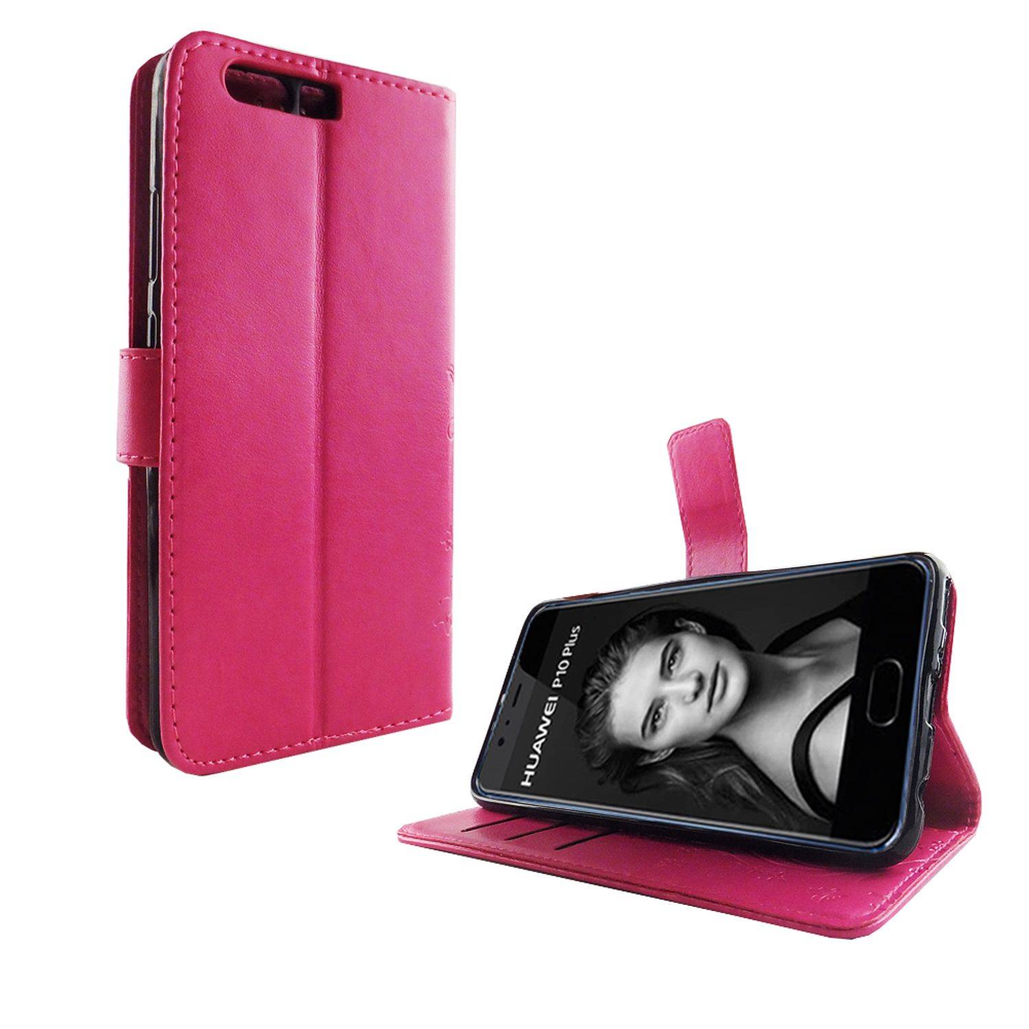 Huawei P10 Plus Handyhülle Bookcover Rosa