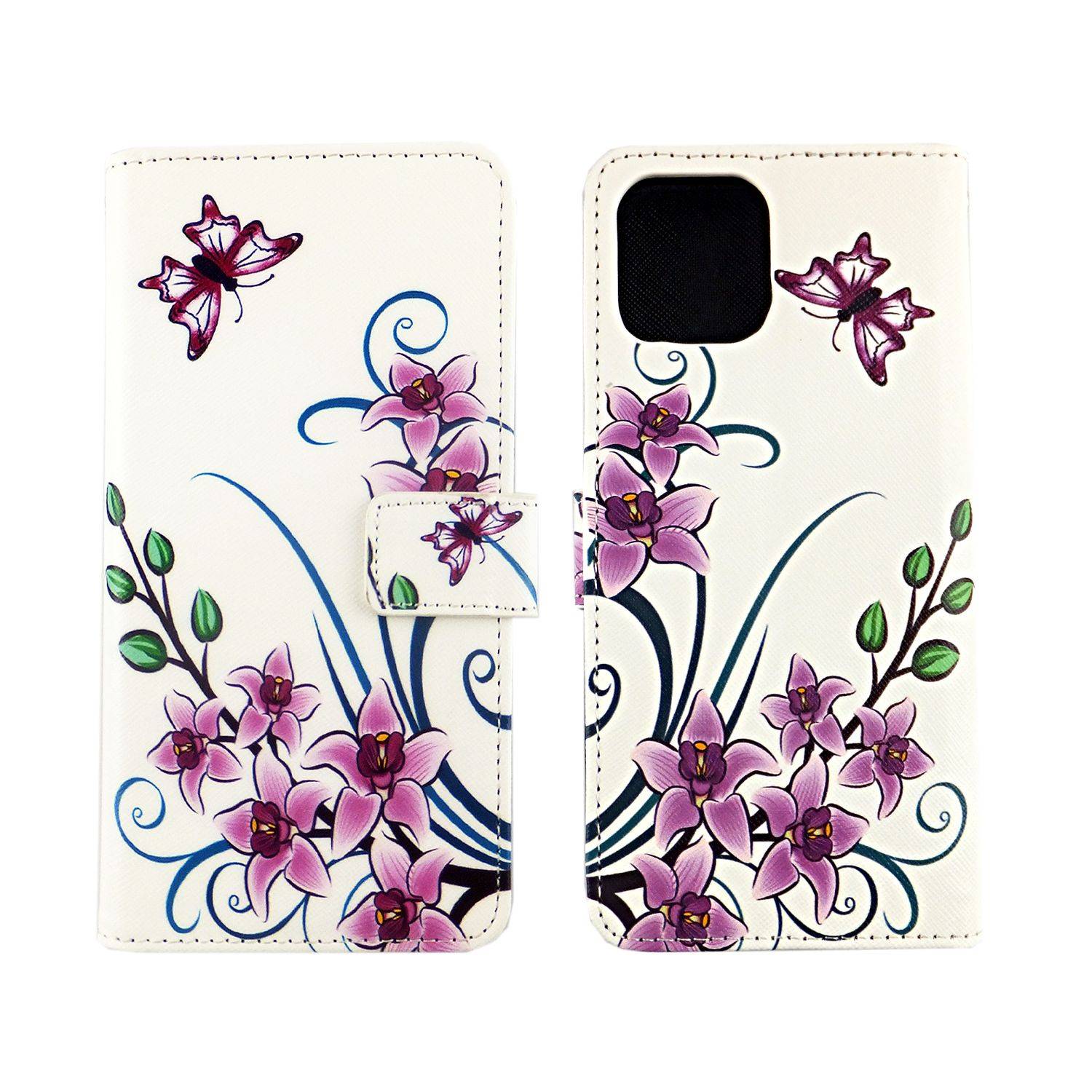 Apple iPhone 12 Mini Handyhülle Bookcover Weiß