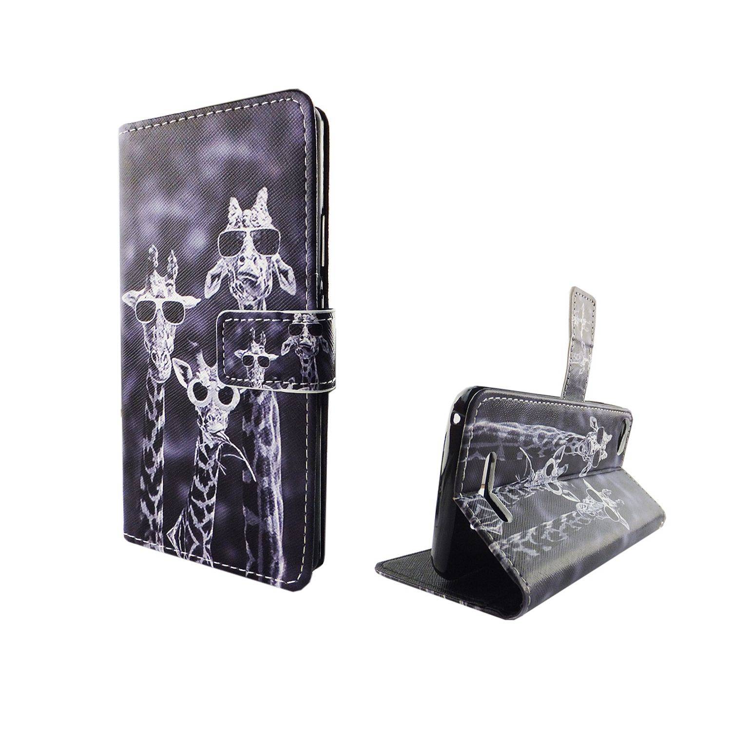 Wiko Jerry Handyhülle Bookcover Grau