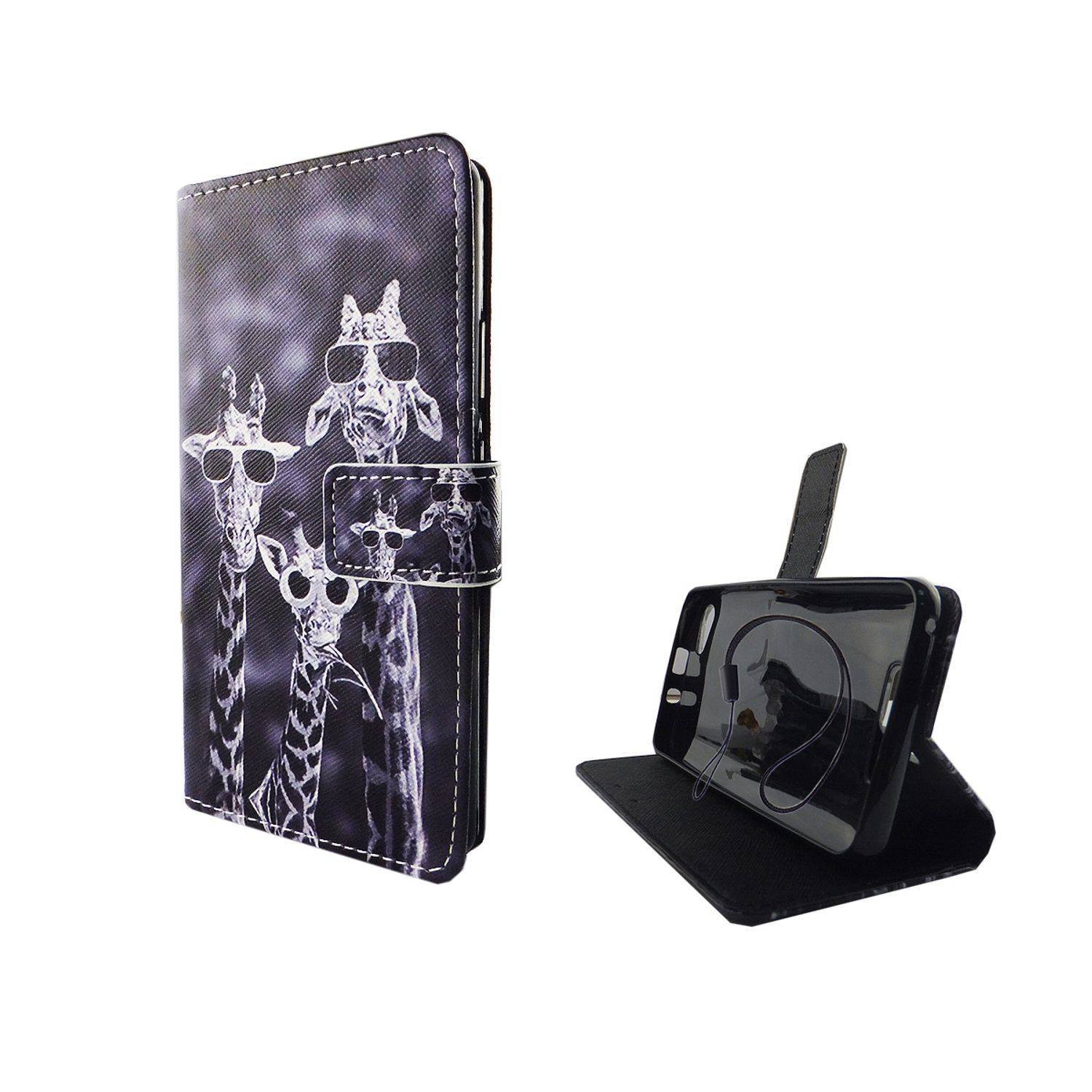 Wiko Jerry Handyhülle Bookcover Grau