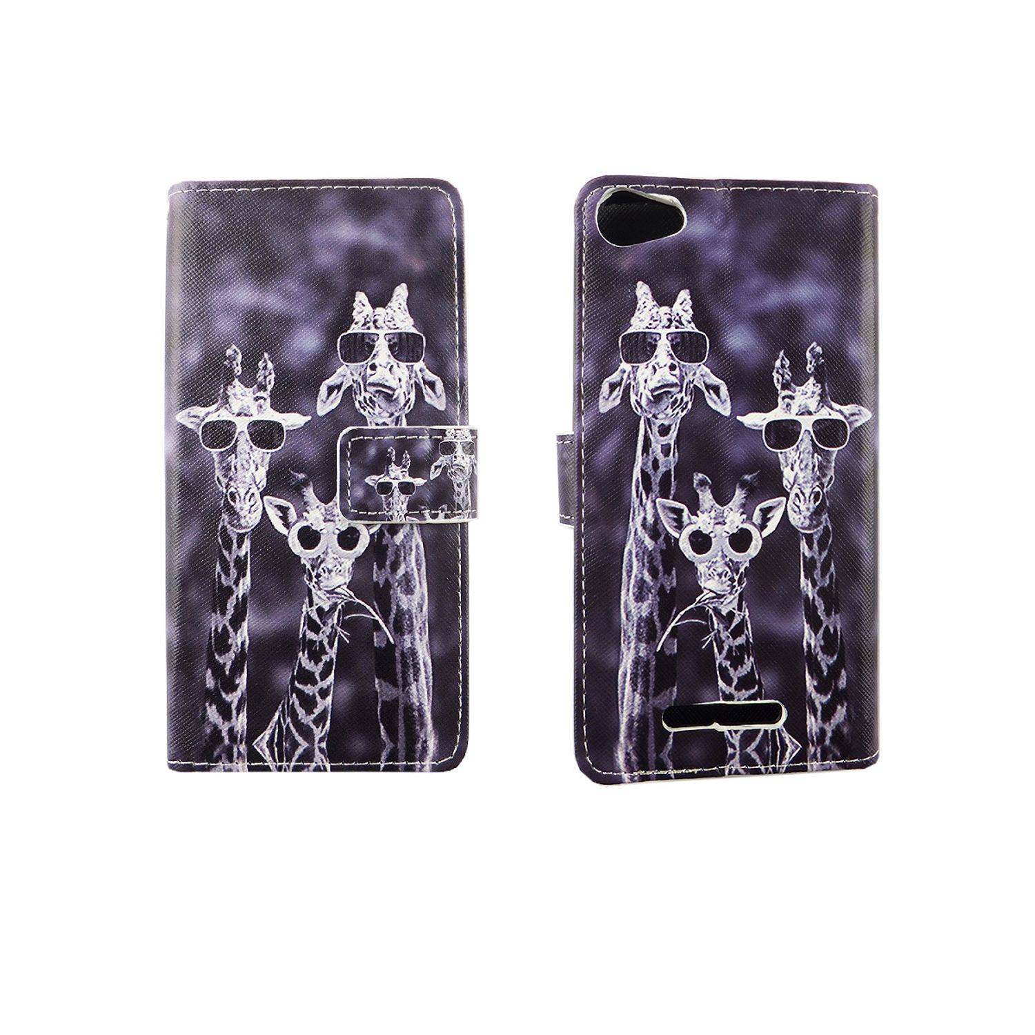 Wiko Jerry Handyhülle Bookcover Grau