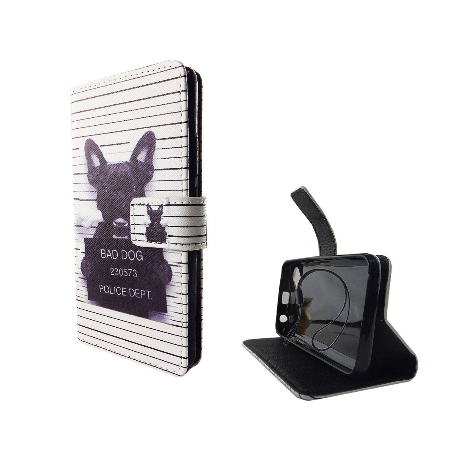 Wiko Sunny Handyhülle Bookcover Weiß