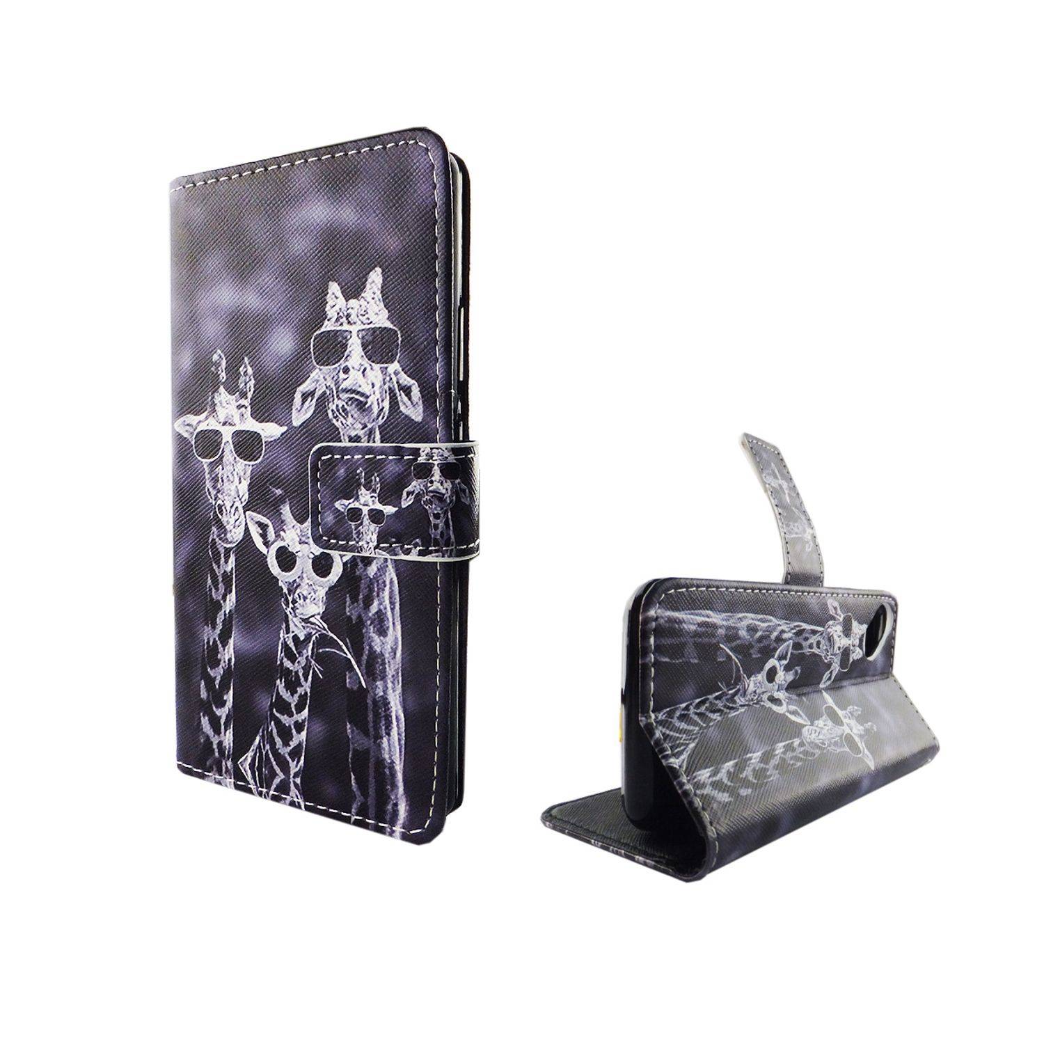 Wiko Sunny Handyhülle Bookcover Grau