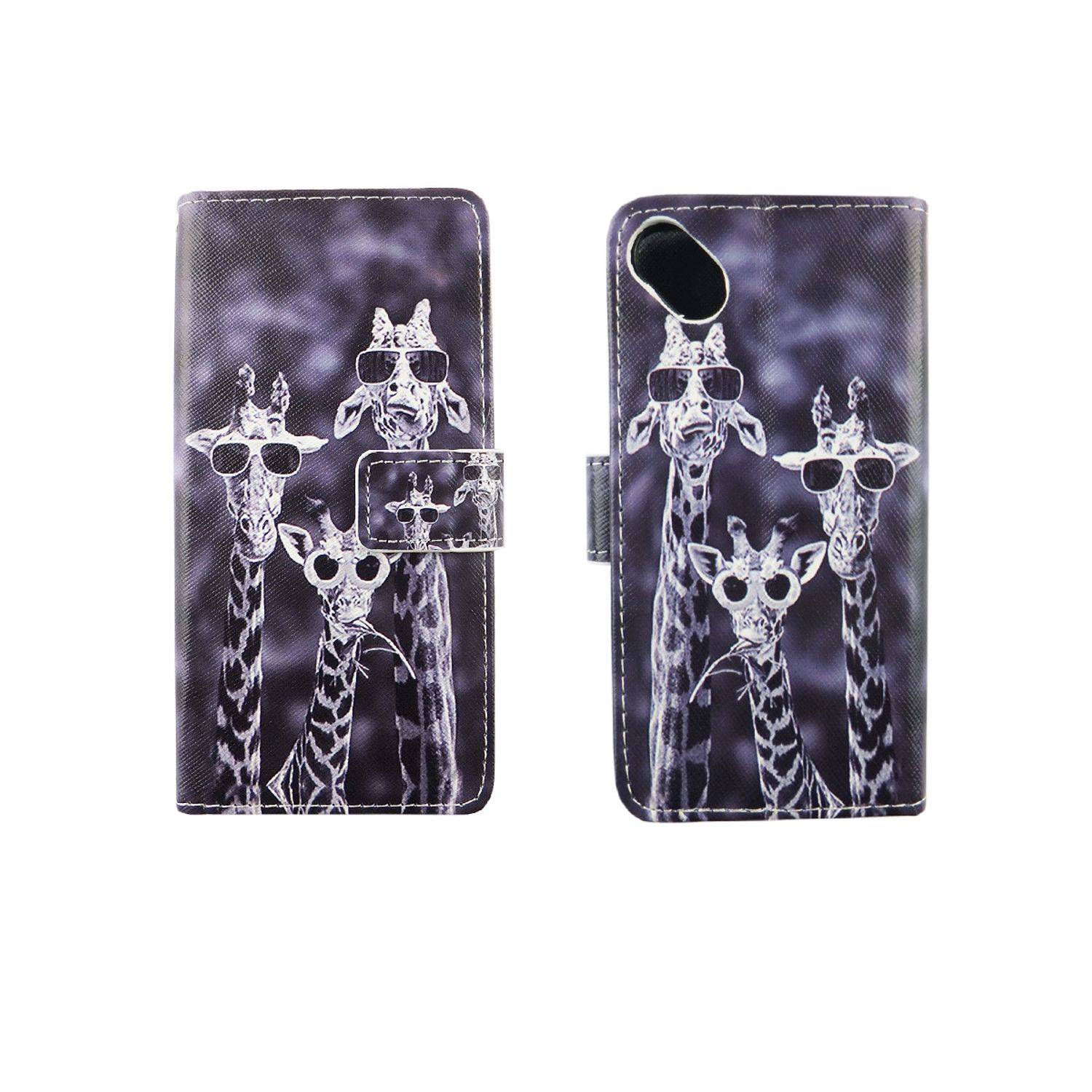 Wiko Sunny Handyhülle Bookcover Grau