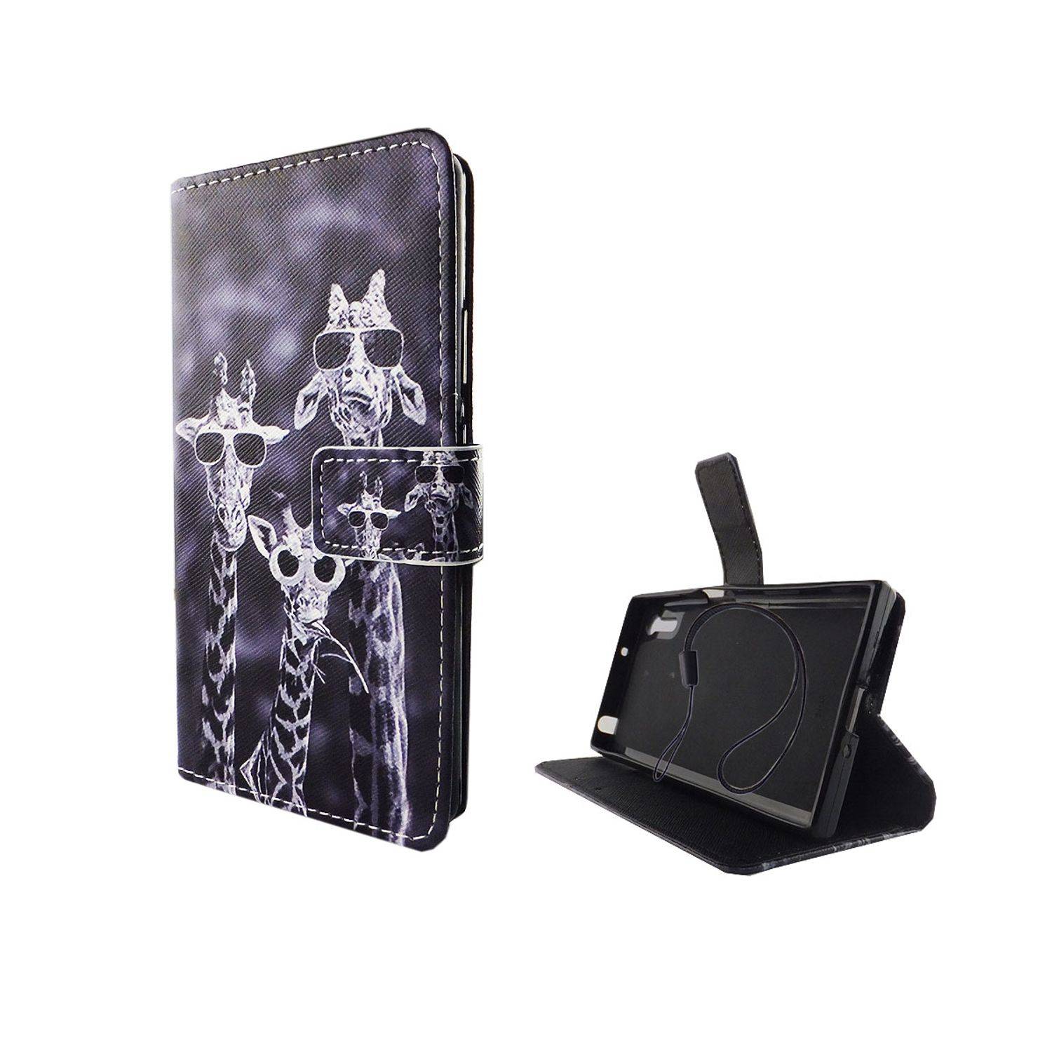 Sony Xperia XZ Handyhülle Bookcover Grau