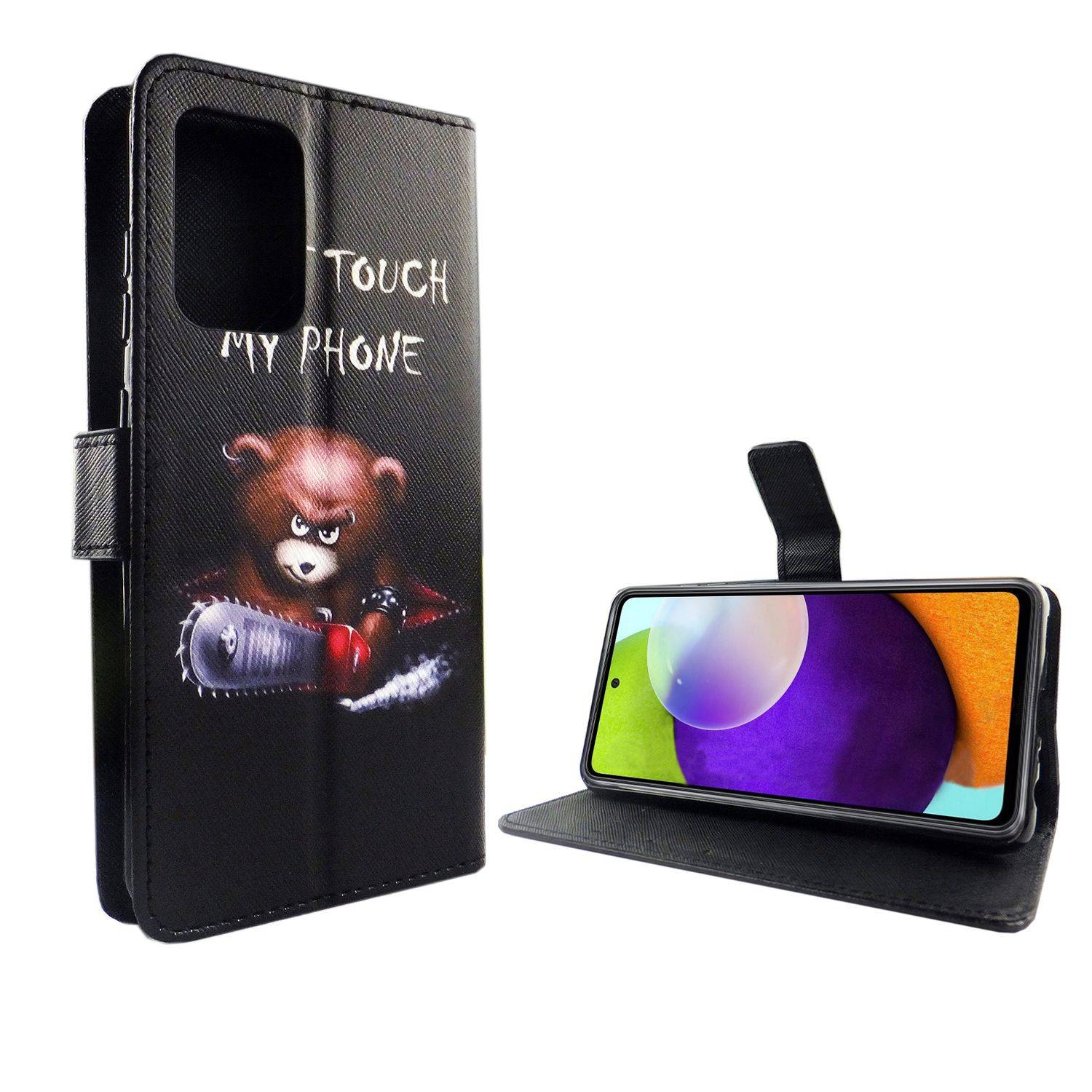Samsung Galaxy A72 5G Handyhülle Bookcover Schwarz
