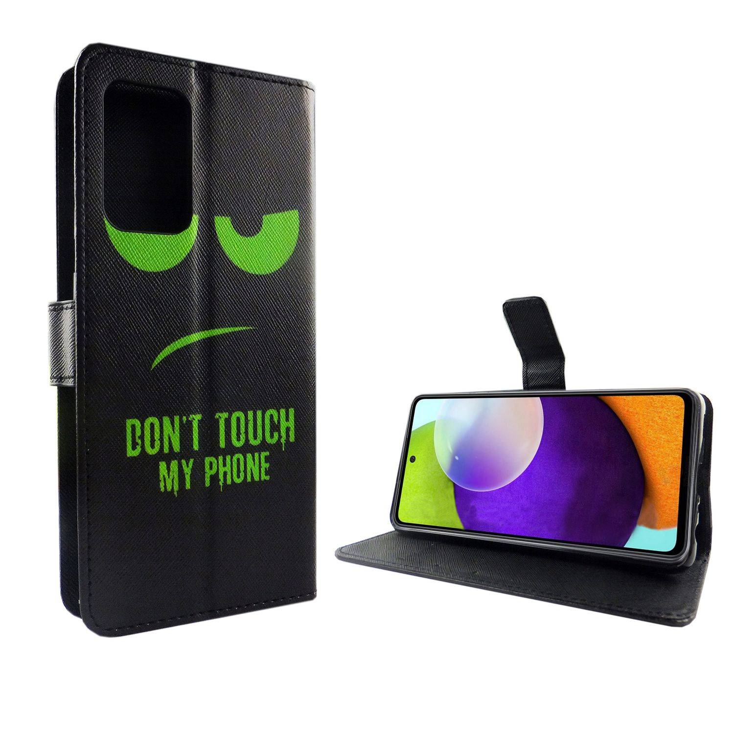 Samsung Galaxy A72 5G Handyhülle Bookcover Schwarz
