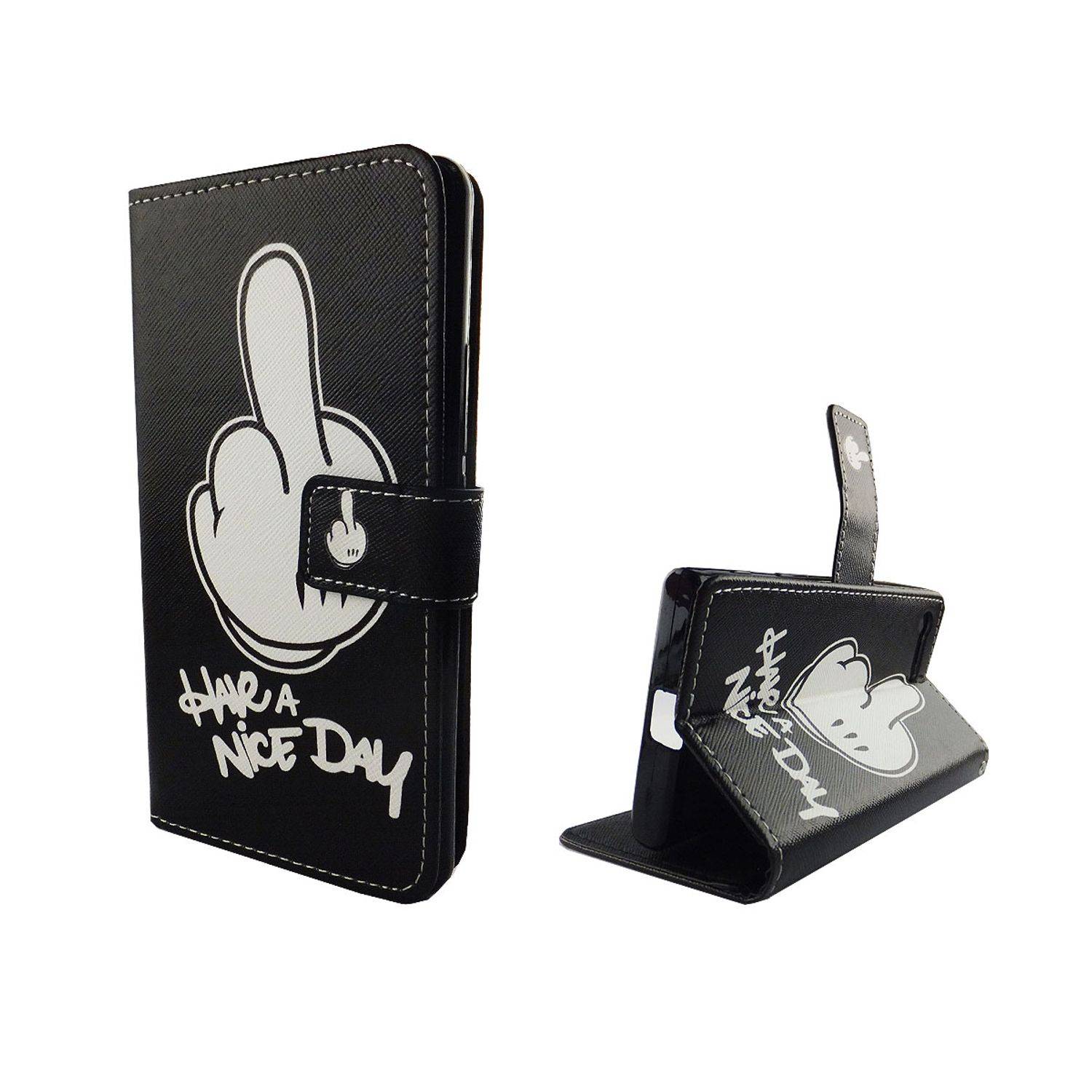 Sony Xperia X Compact Handyhülle Bookcover Schwarz