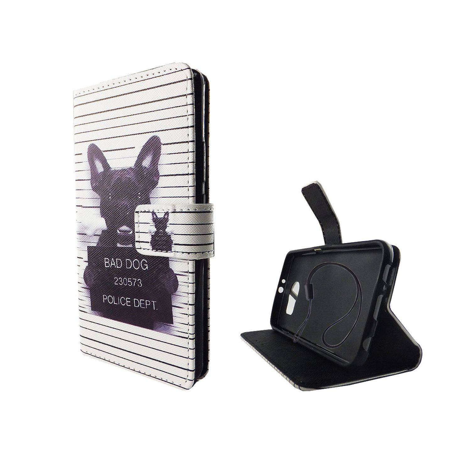 Samsung Galaxy S6 Handyhülle Bookcover Weiß