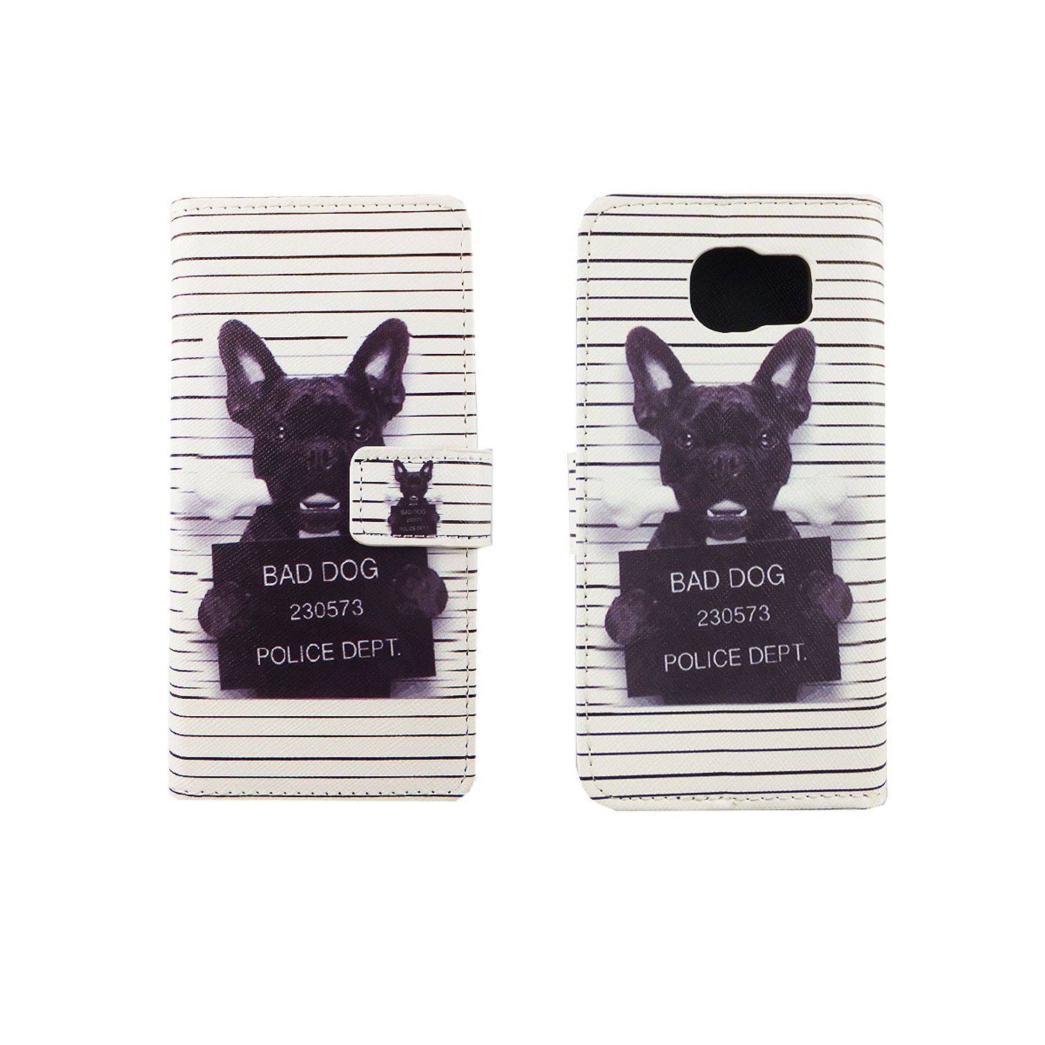 Samsung Galaxy S6 Handyhülle Bookcover Weiß