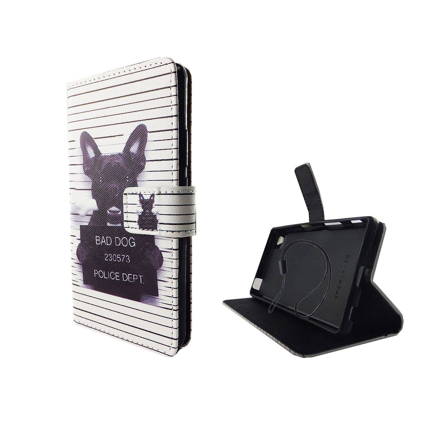 Sony Xperia Z5 Handyhülle Bookcover Weiß