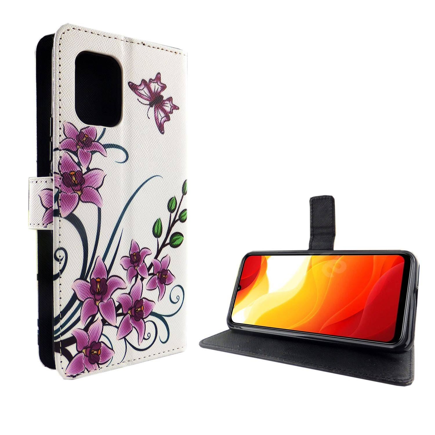 Xiaomi Mi 10 Lite 5G Handyhülle Bookcover Weiß