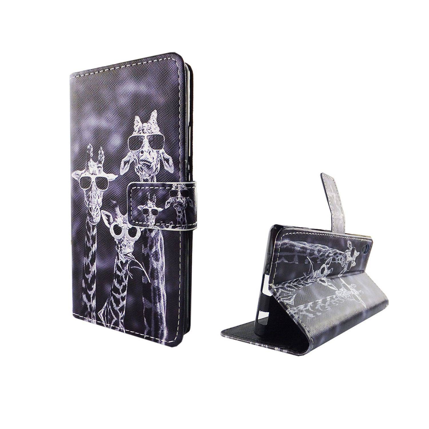 Sony Xperia Z5 Handyhülle Bookcover Grau