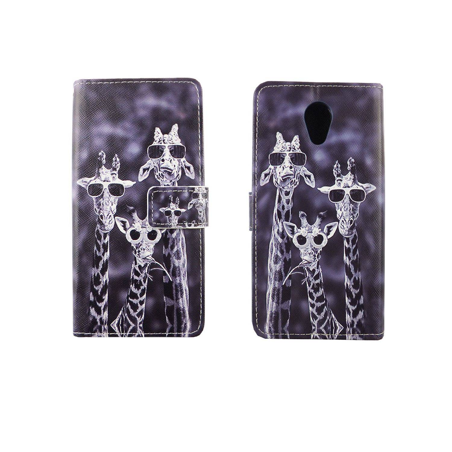 Wiko Robby Handyhülle Bookcover Grau