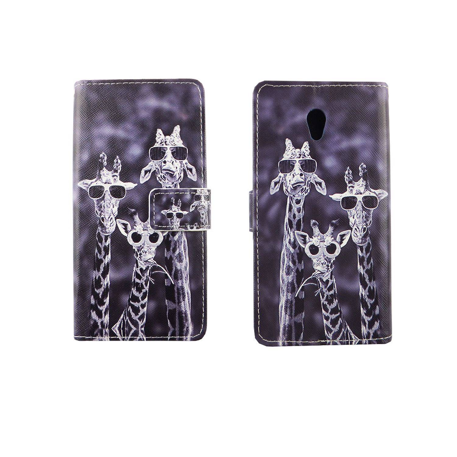 ZTE Blade V7 Handyhülle Bookcover Grau