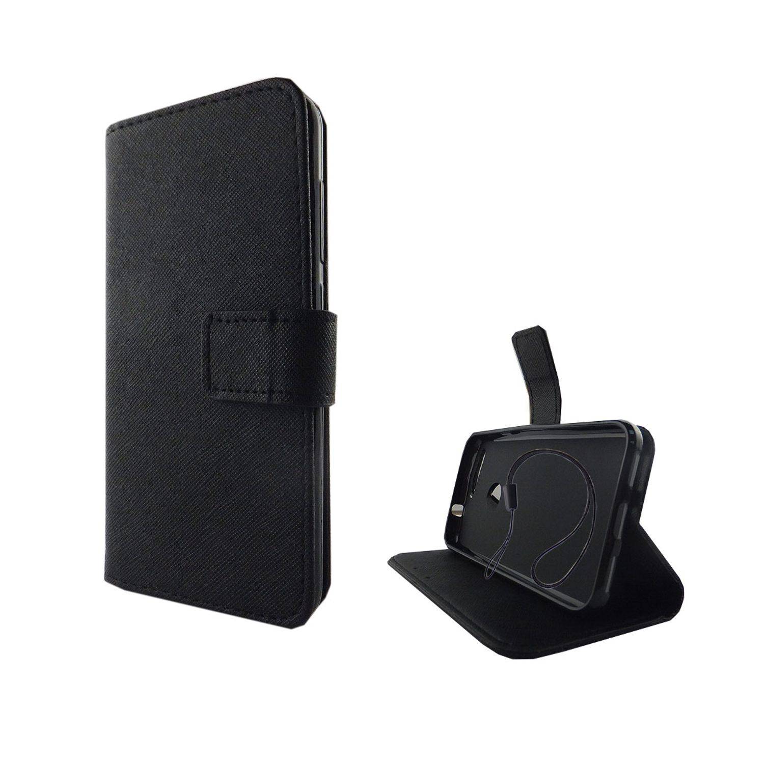 Google Pixel Handyhülle Bookcover Schwarz