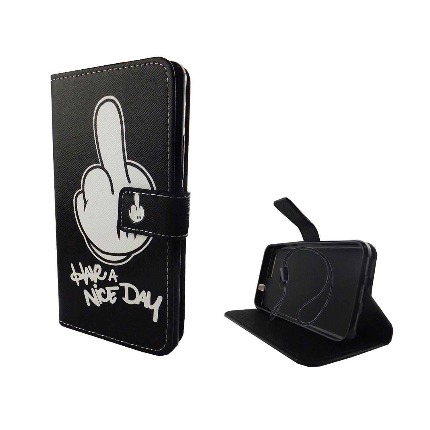 Google Pixel Handyhülle Bookcover Schwarz