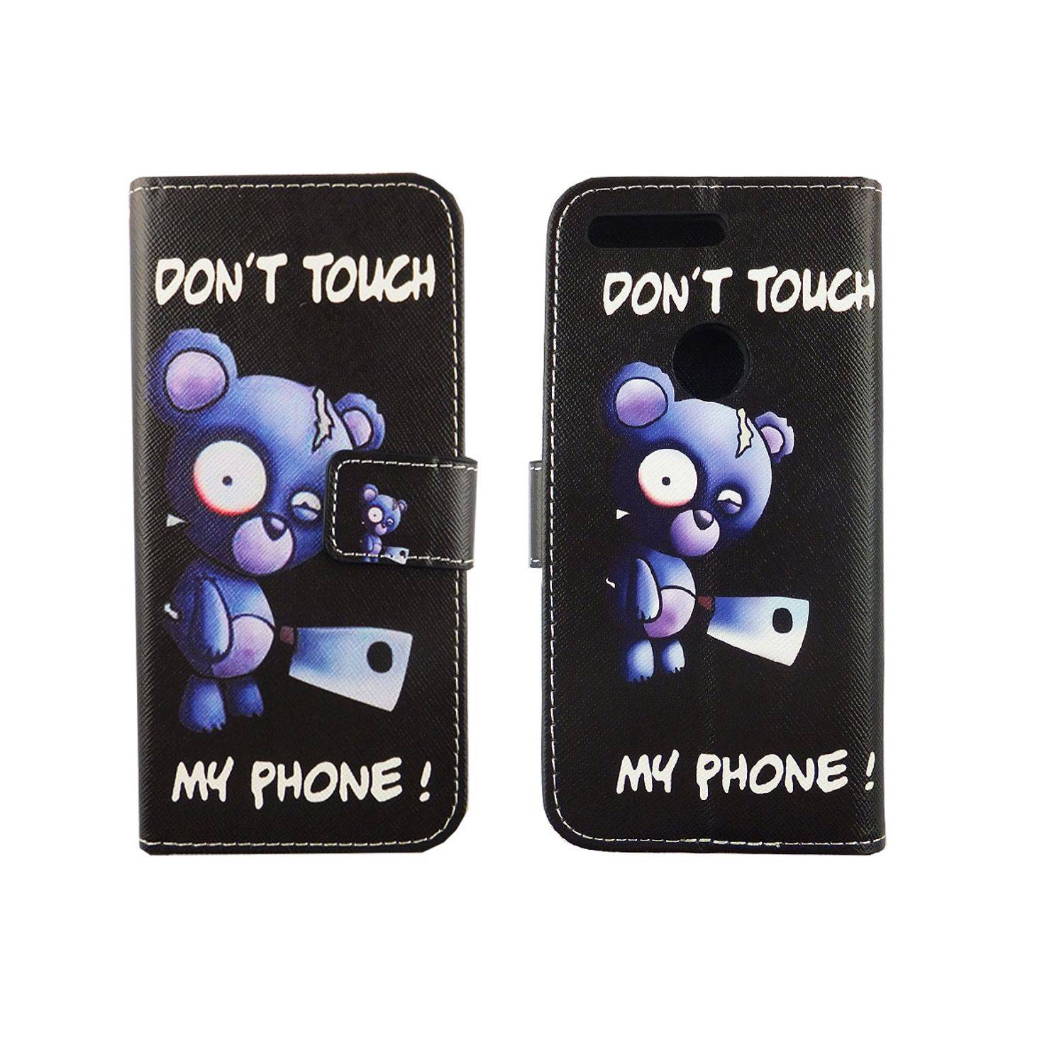Google Pixel Handyhülle Bookcover Schwarz
