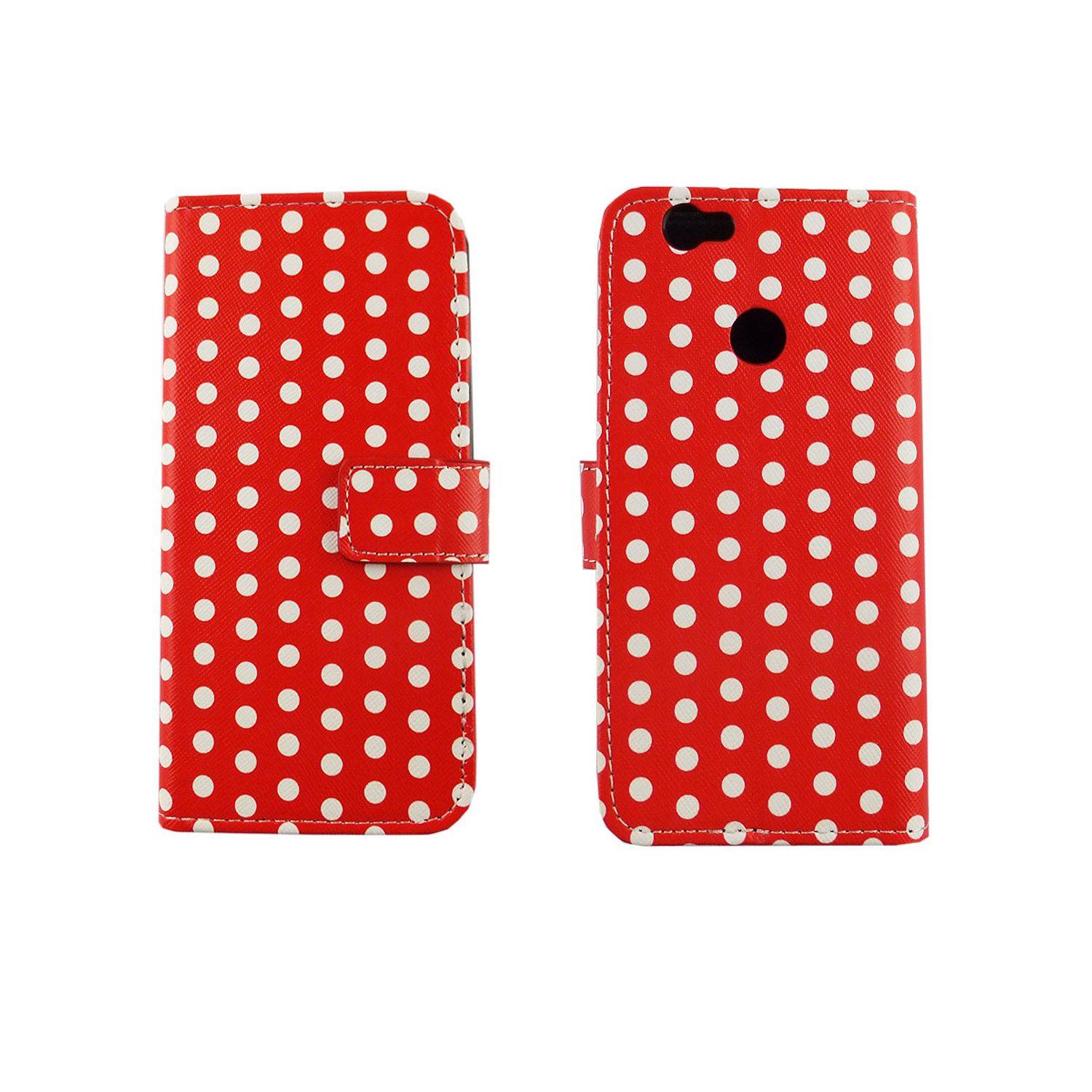 Huawei Nova Handyhülle Bookcover Rot