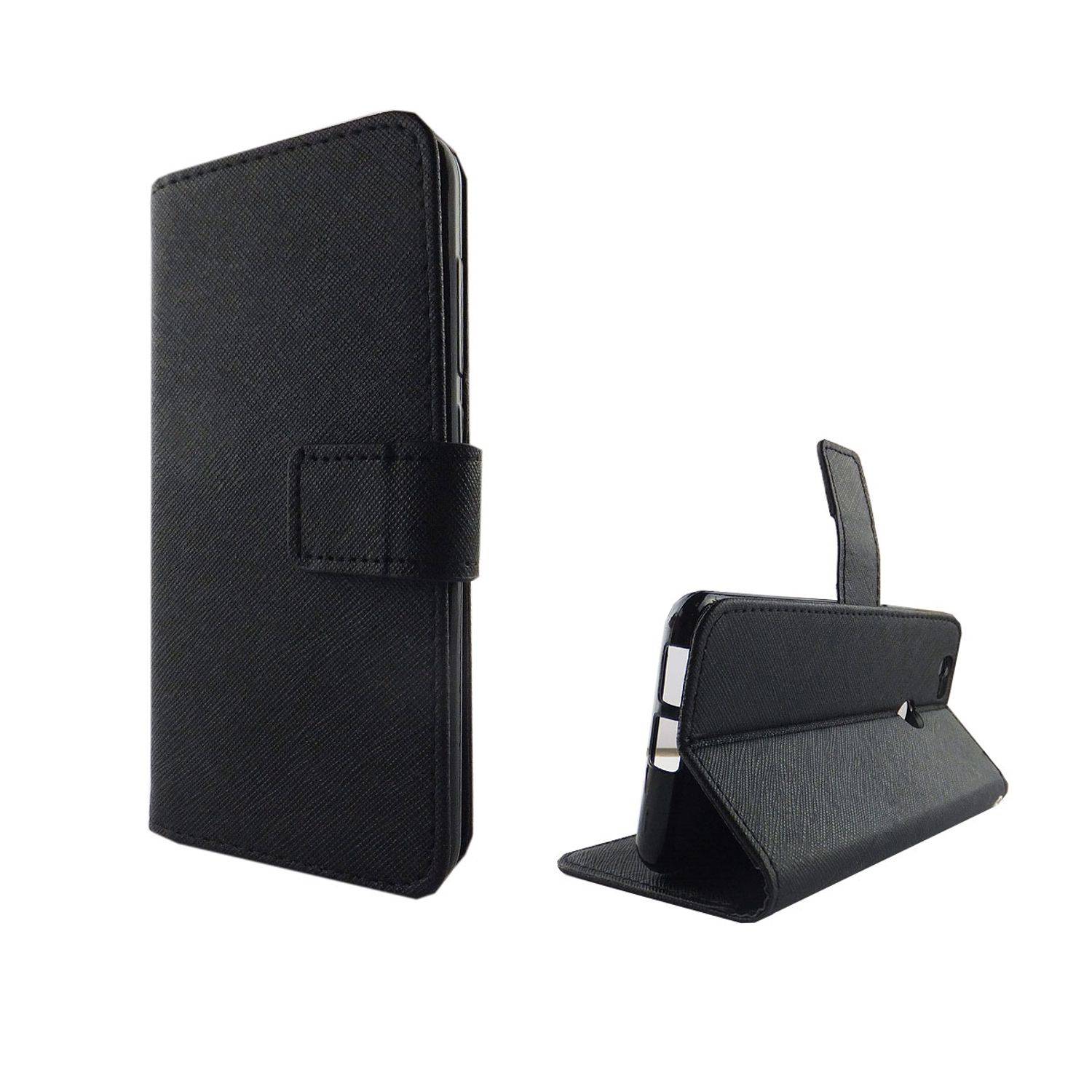 Huawei Nova Handyhülle Bookcover Schwarz