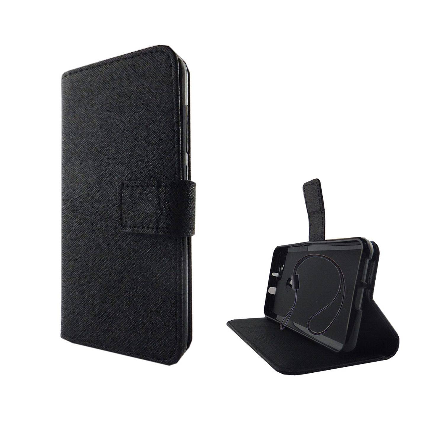 Huawei Nova Handyhülle Bookcover Schwarz