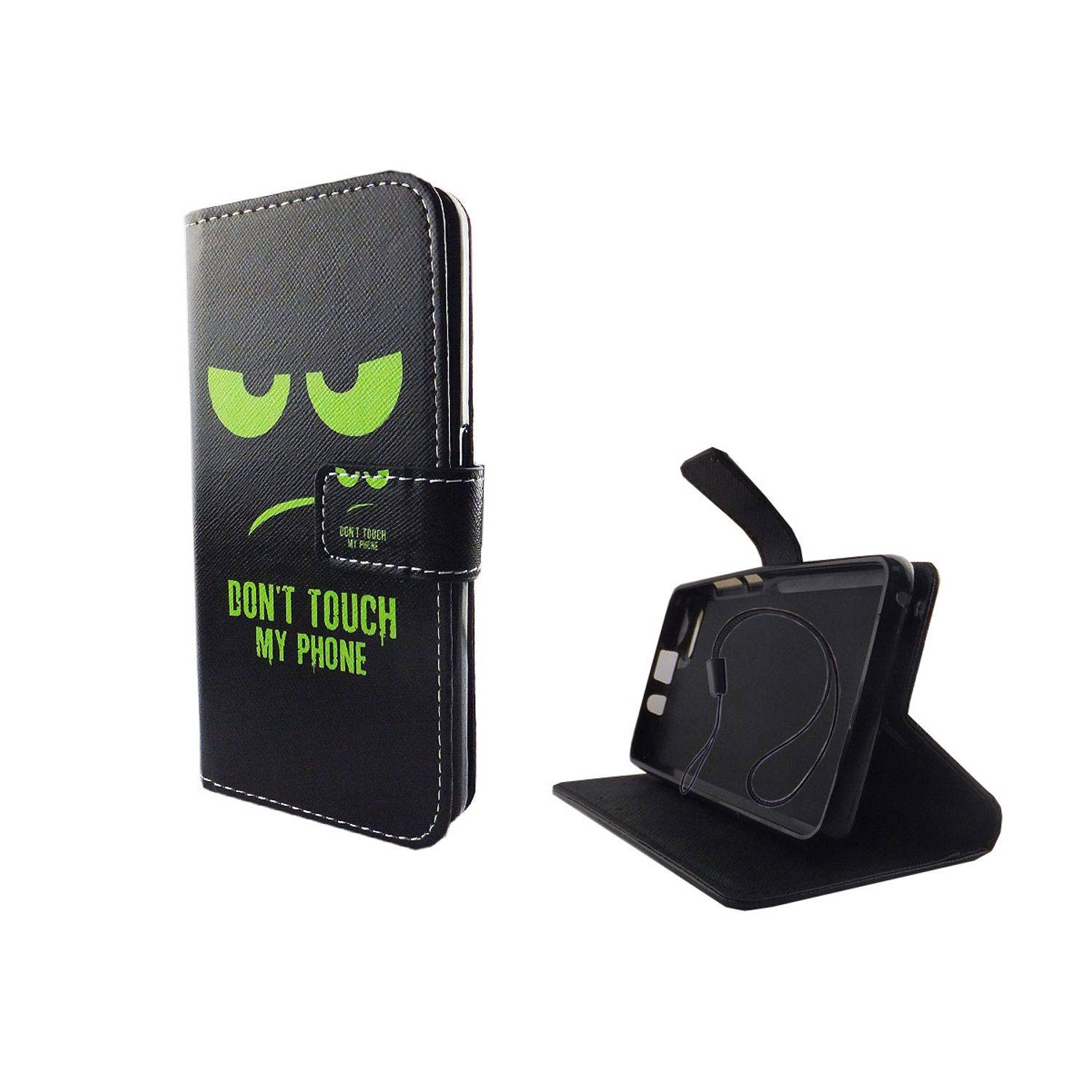 Wiko Lenny 3 Handyhülle Bookcover Grün