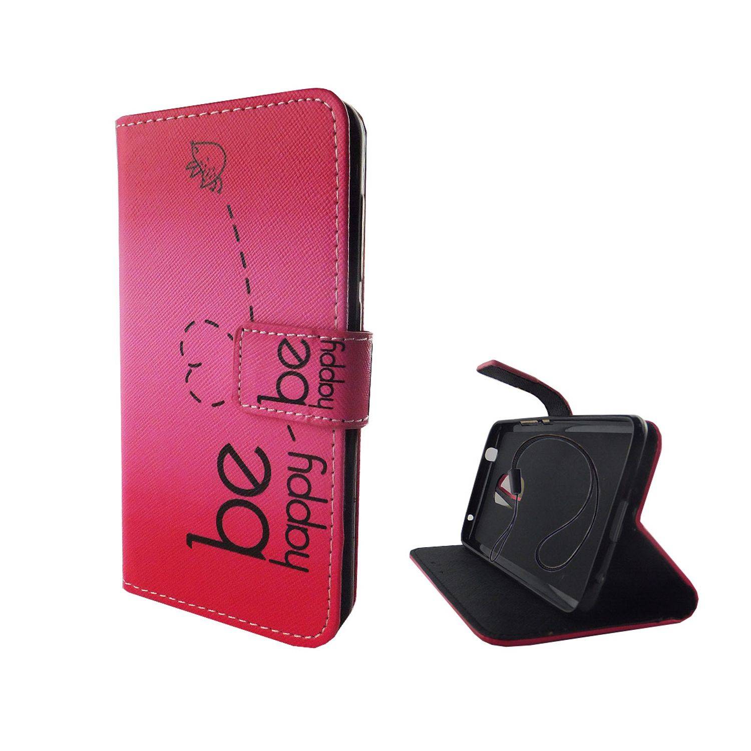ZTE Axon 7 Handyhülle Bookcover Rosa