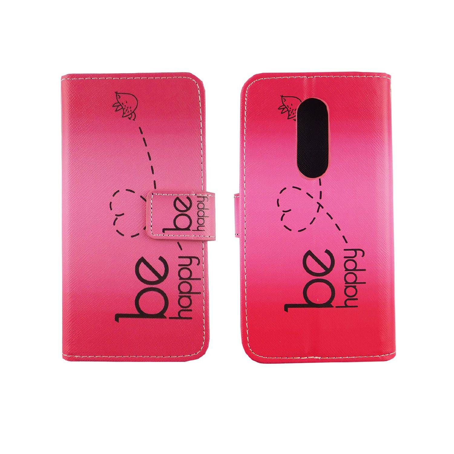 ZTE Axon 7 Handyhülle Bookcover Rosa