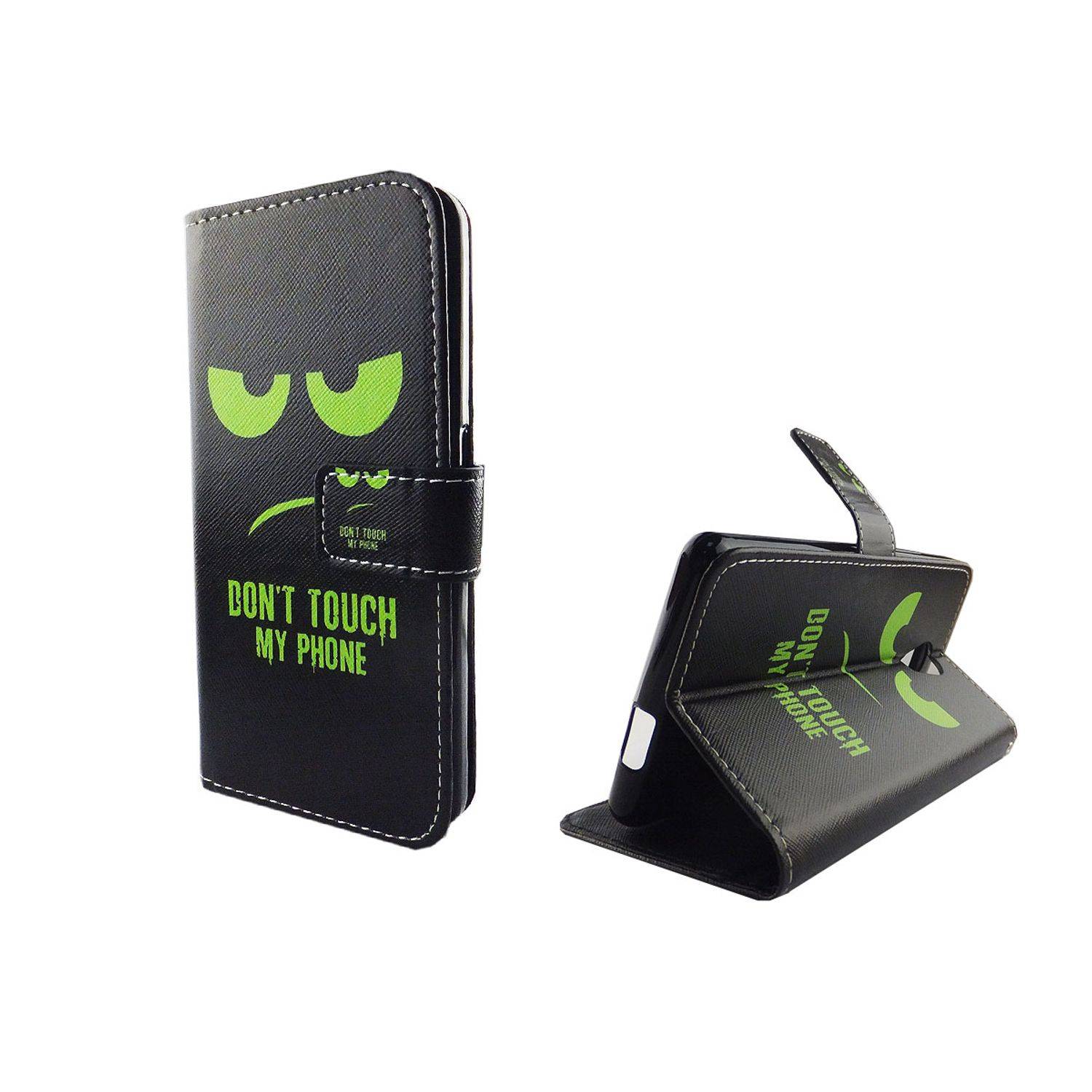 Wiko Robby Handyhülle Bookcover Grün
