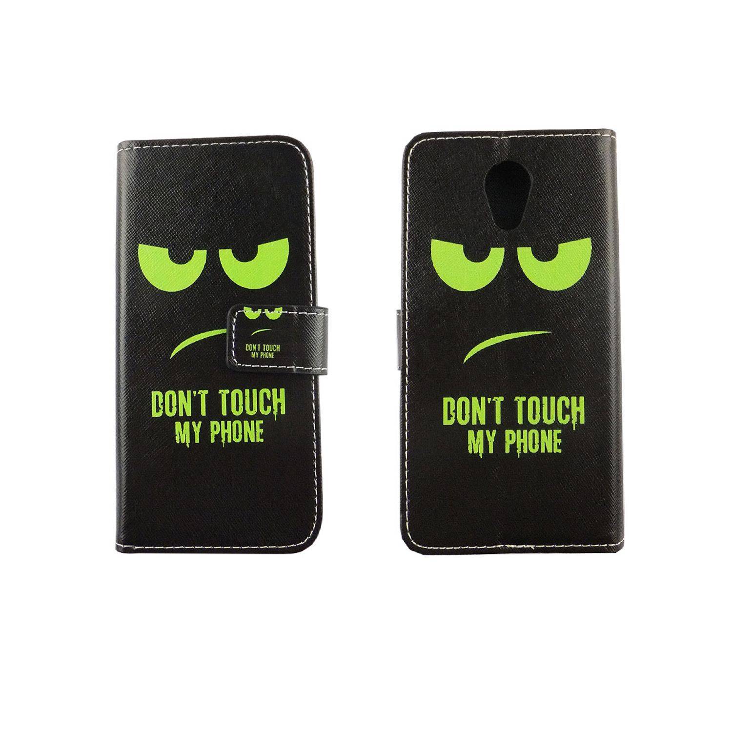 Wiko Robby Handyhülle Bookcover Grün