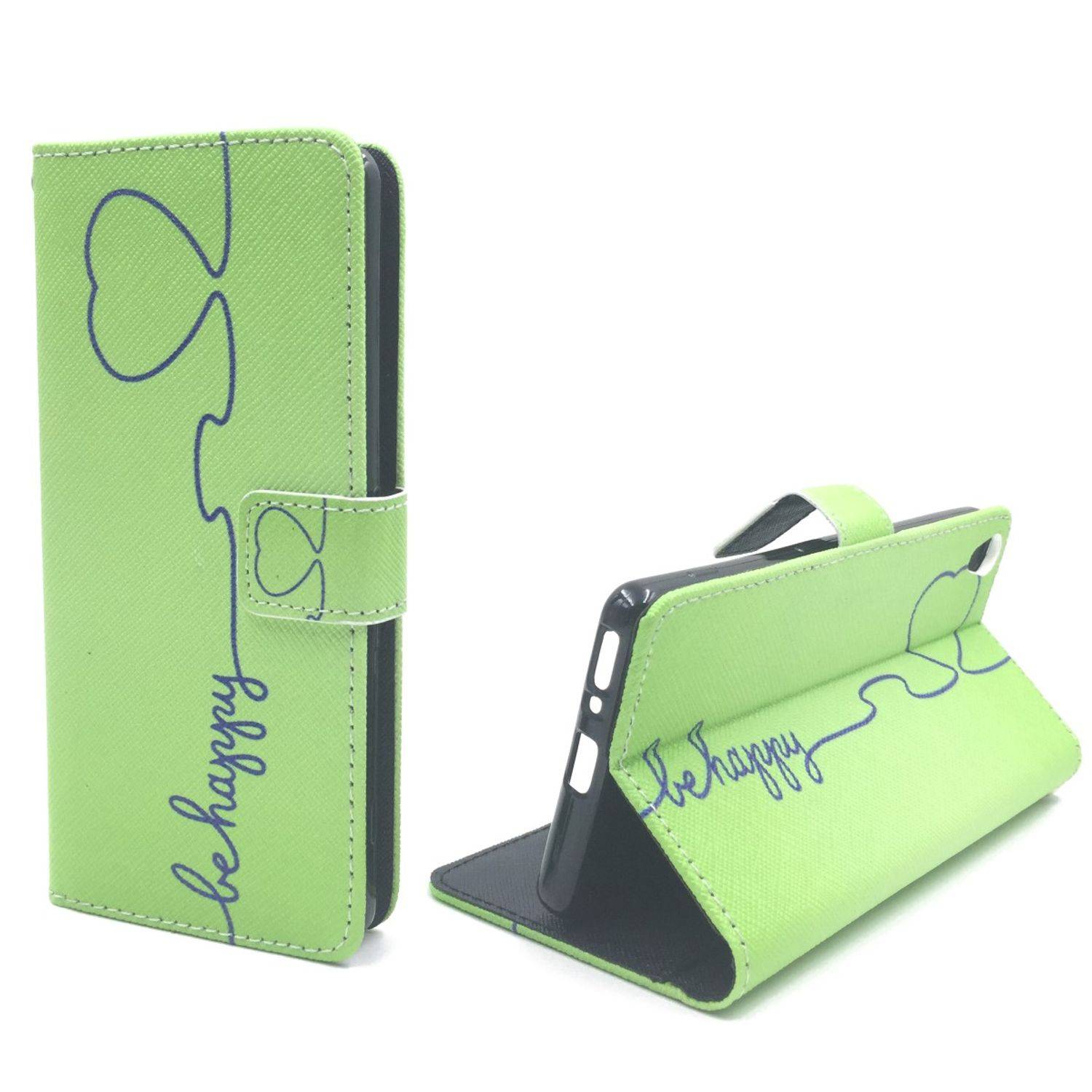 Sony Xperia XA Handyhülle Bookcover Grün
