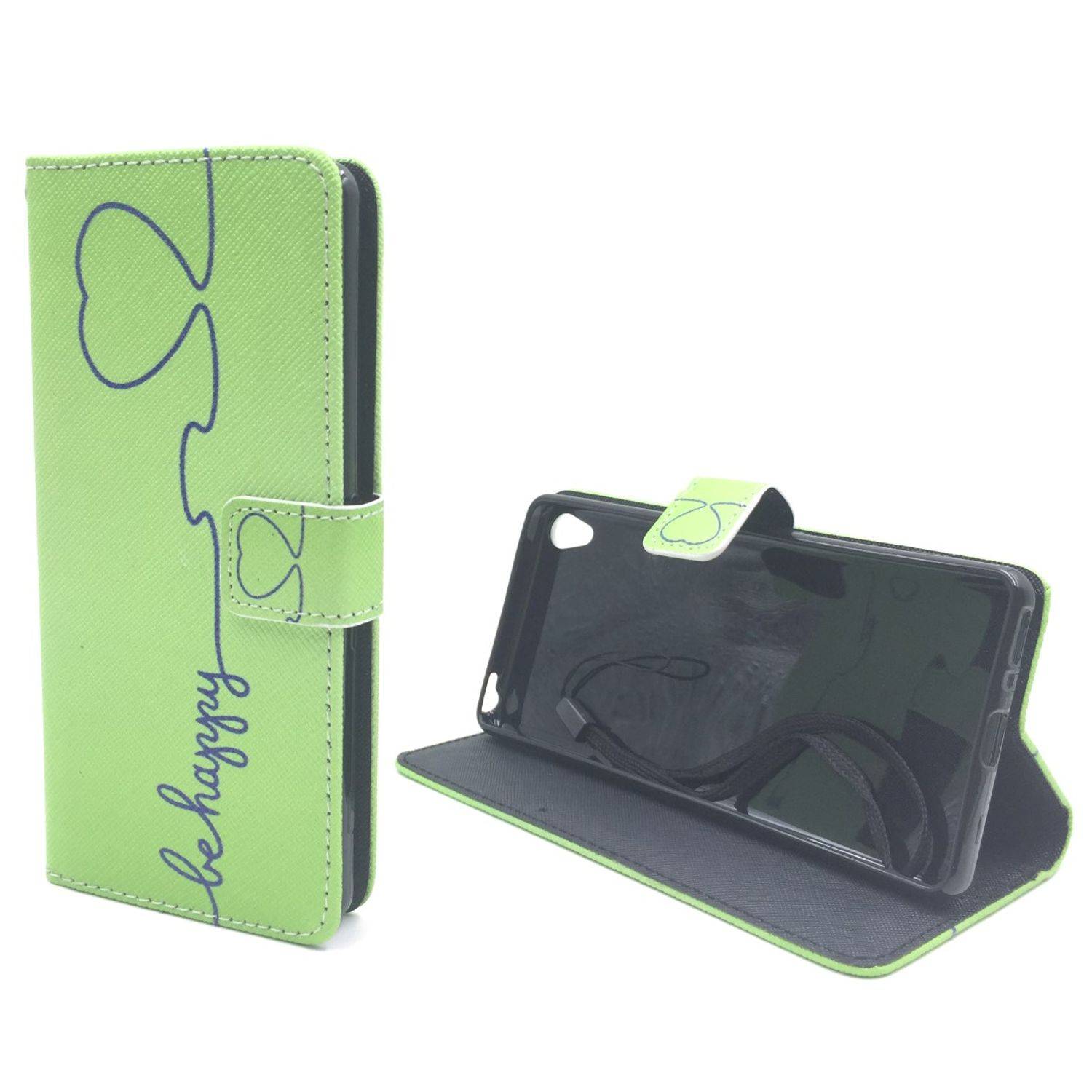 Sony Xperia XA Handyhülle Bookcover Grün