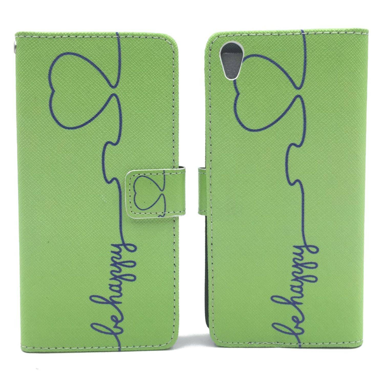 Sony Xperia XA Handyhülle Bookcover Grün