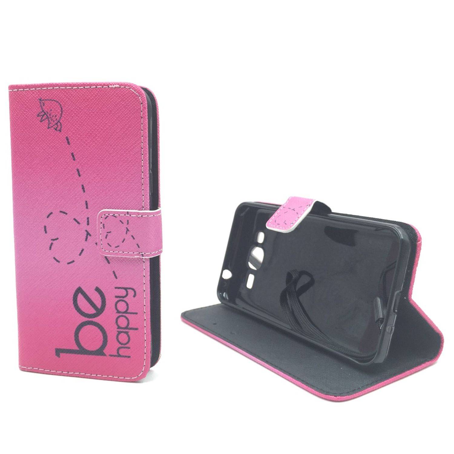Samsung Galaxy J3 (2016) Handyhülle Bookcover Rosa