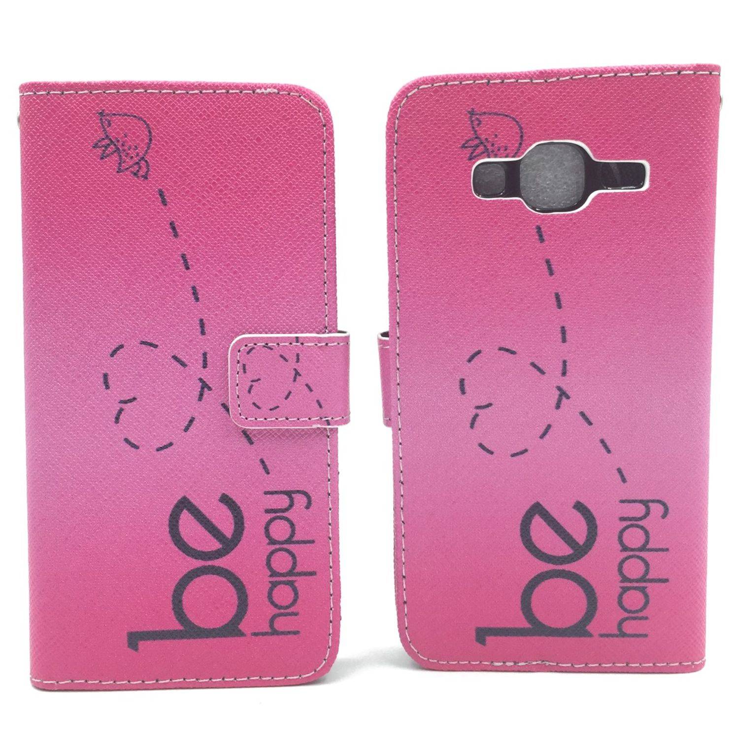 Samsung Galaxy J3 (2016) Handyhülle Bookcover Rosa