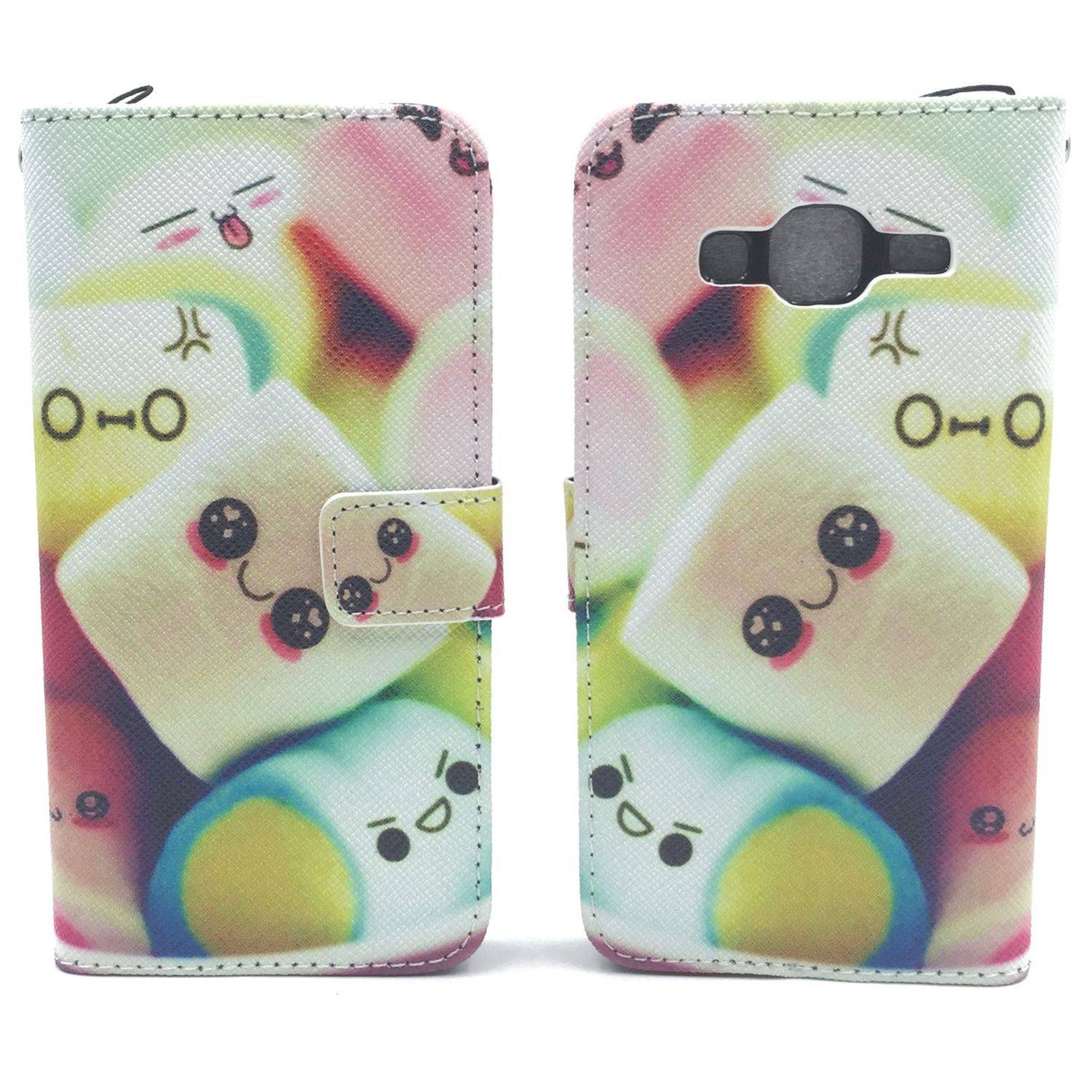 Samsung Galaxy J3 (2016) Handyhülle Bookcover Mehrfarbig