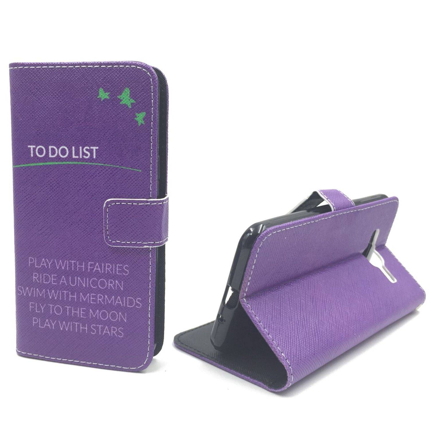 Samsung Galaxy J3 (2016) Handyhülle Bookcover Violett