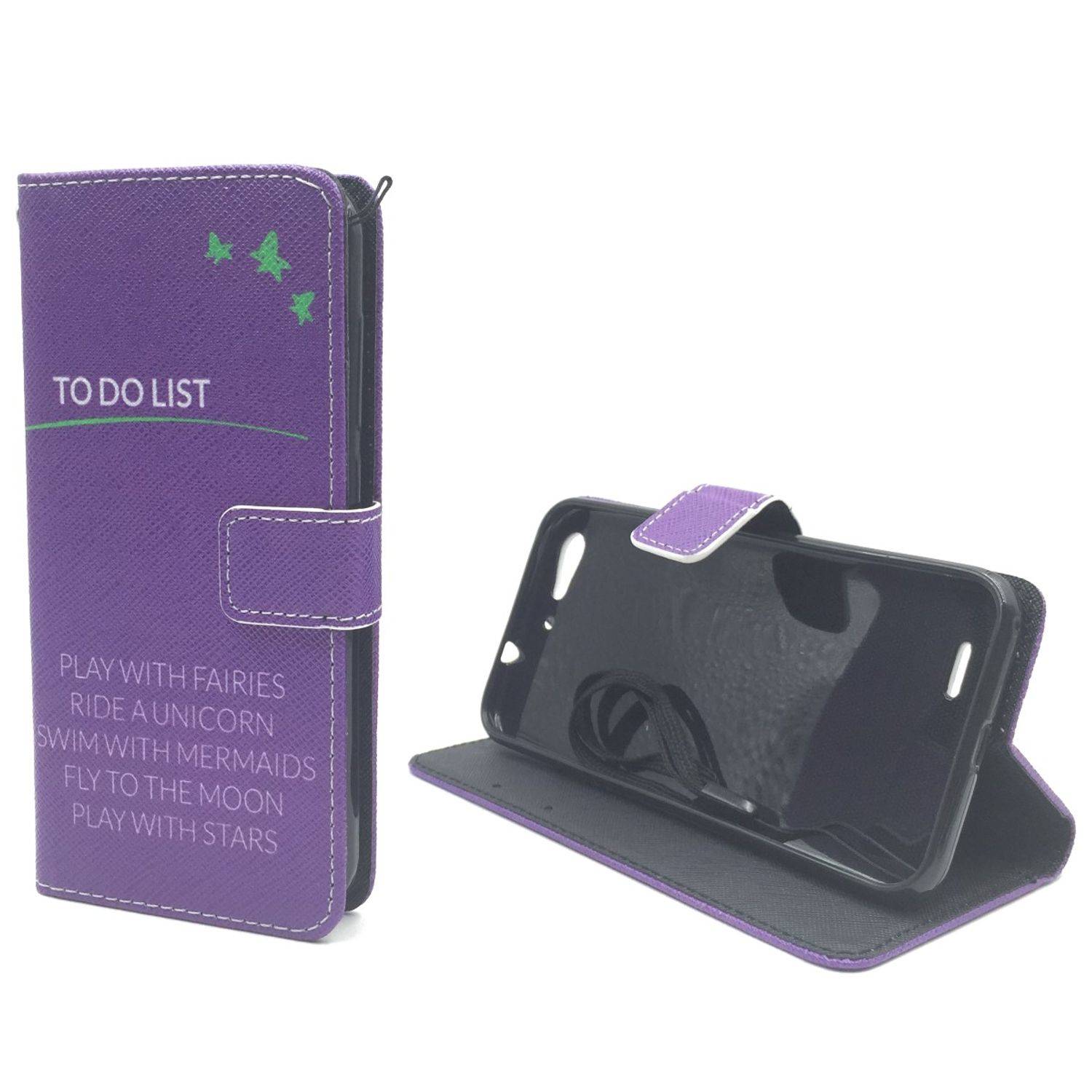 ZTE Blade V6 Handyhülle Bookcover Violett