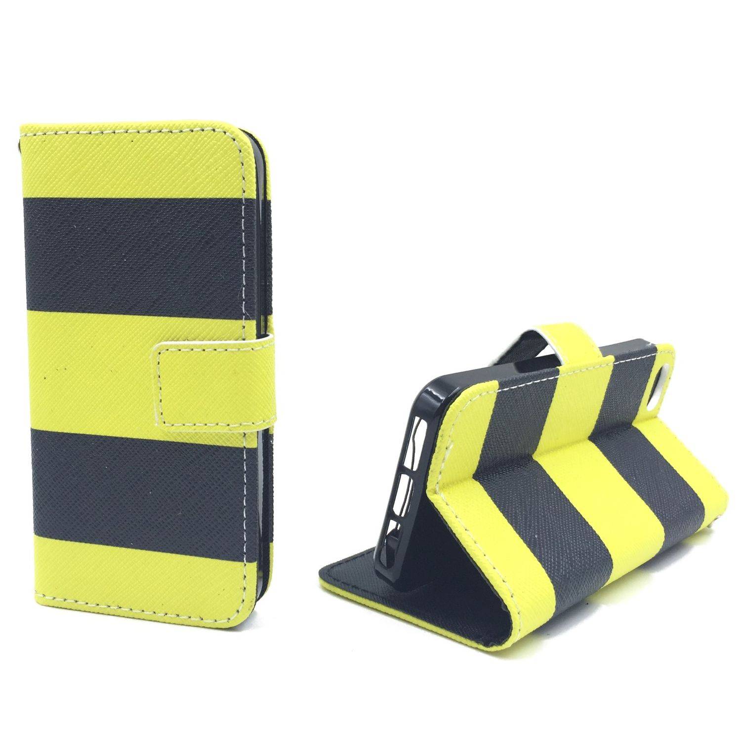Apple iPhone 5 / 5s / SE Handyhülle Bookcover Gelb