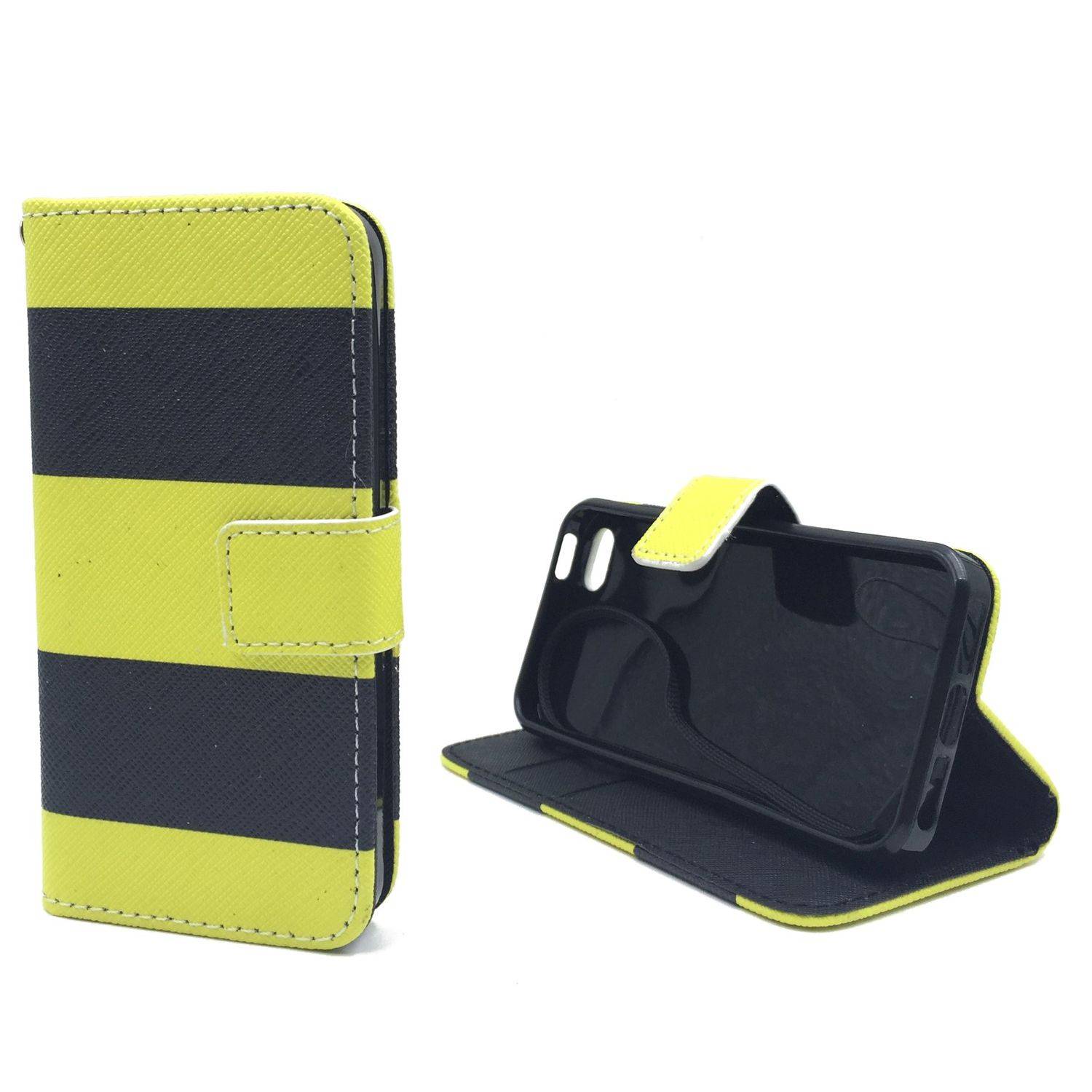 Apple iPhone 5 / 5s / SE Handyhülle Bookcover Gelb