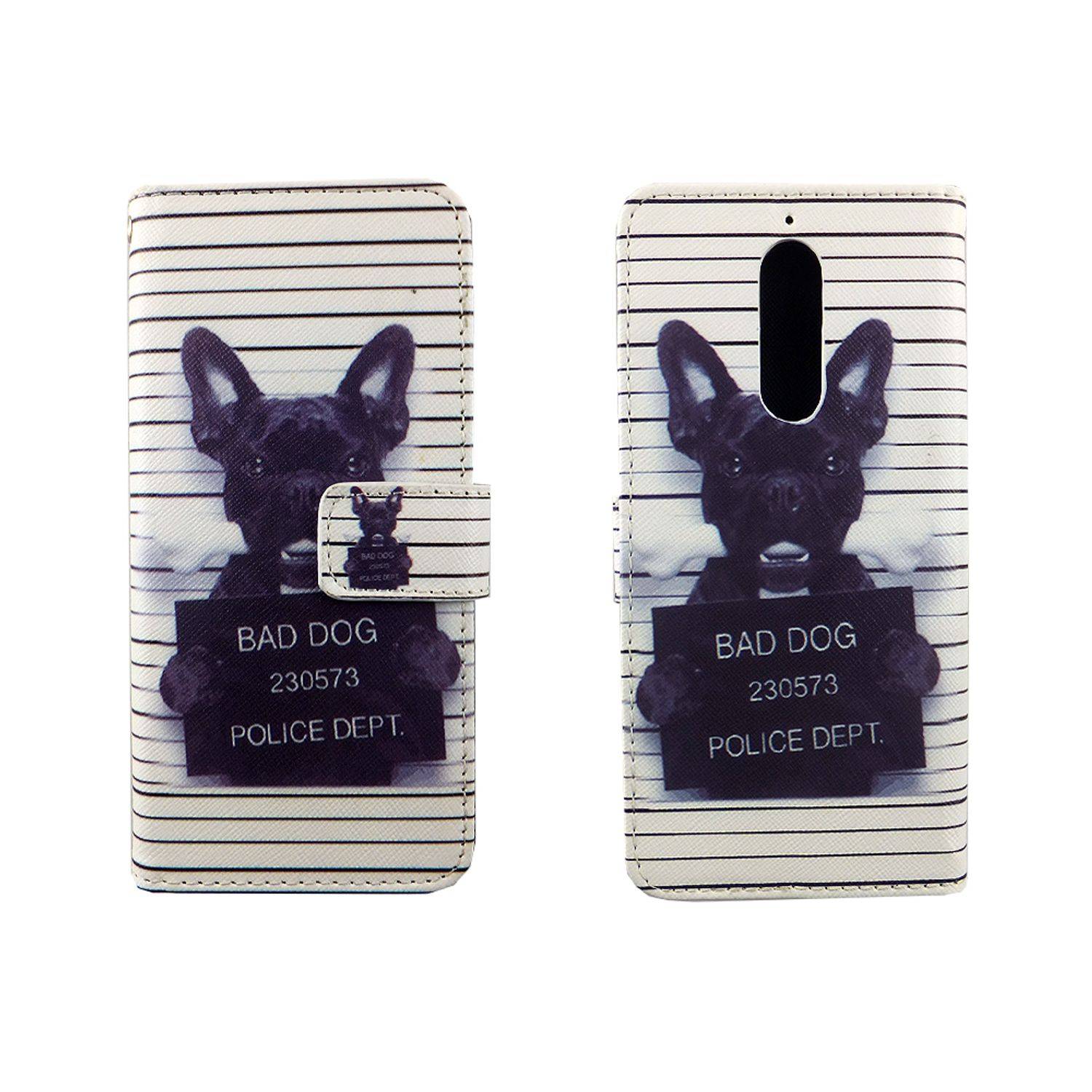 Wiko View XL Handyhülle Bookcover Weiß