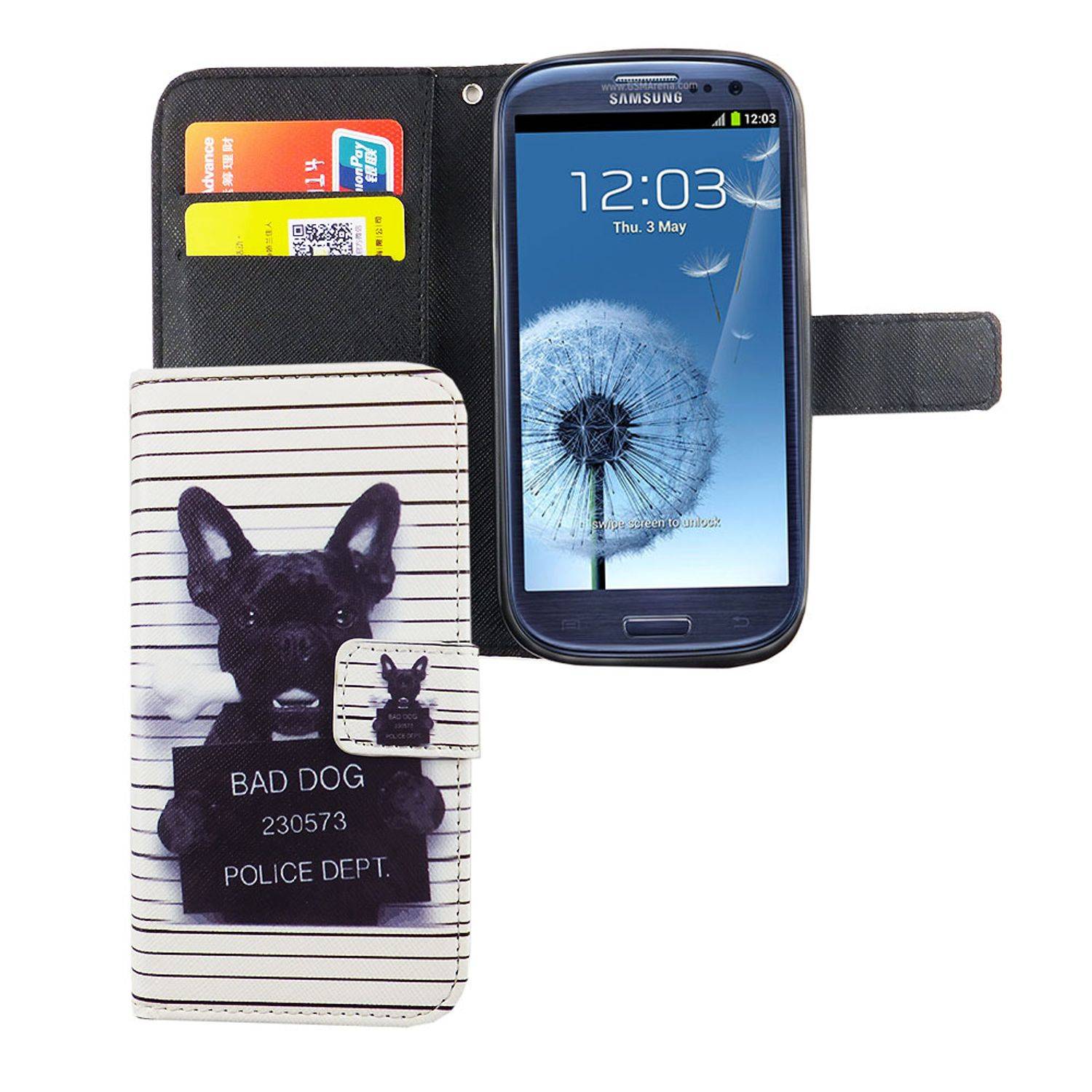 Samsung Galaxy S3 / S3 NEO Handyhülle Bookcover Weiß